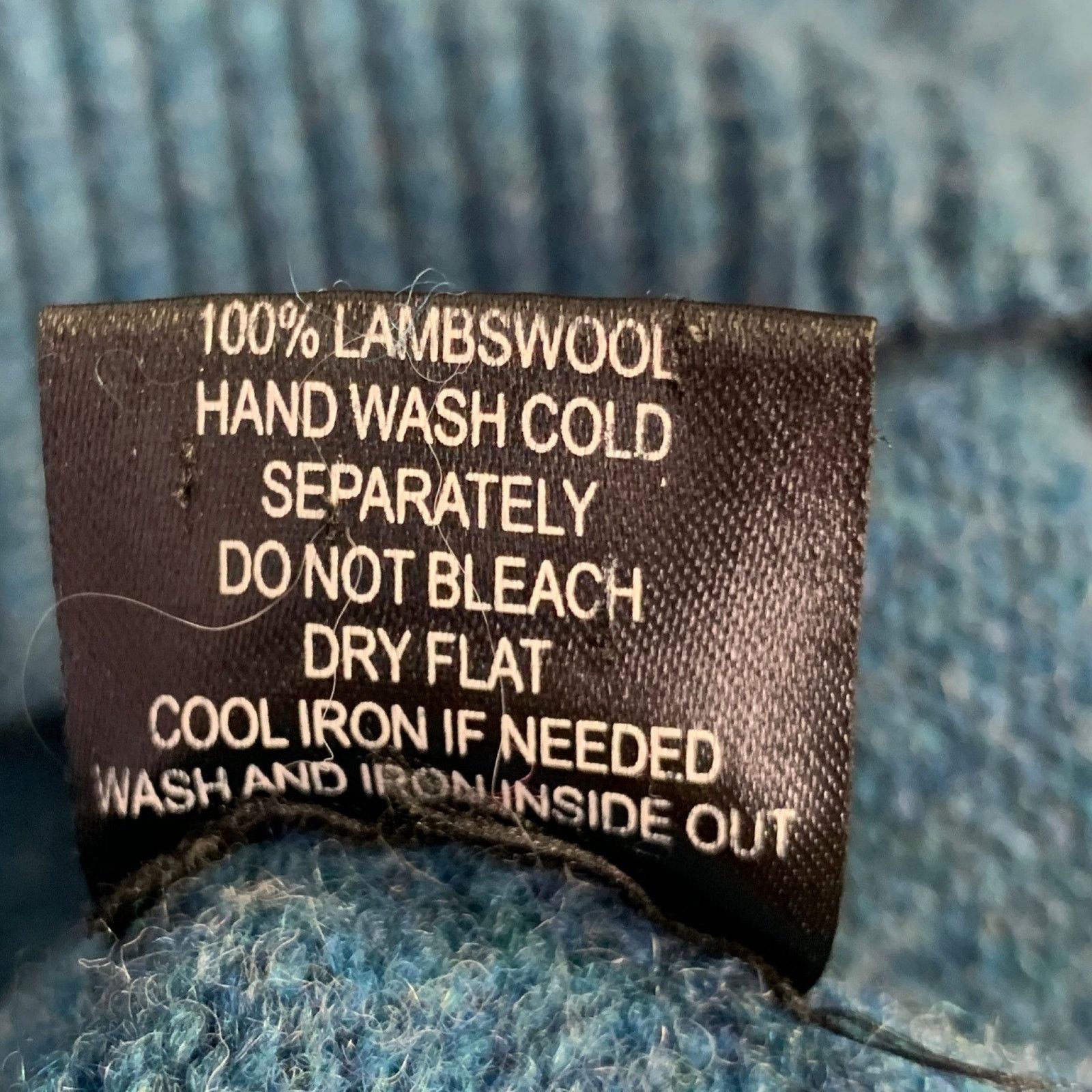 Brooklyn Industries L Blue Grey Knit Lambswool Half Placket Sweater Size US L / EU 52-54 / 3 - 7 Thumbnail