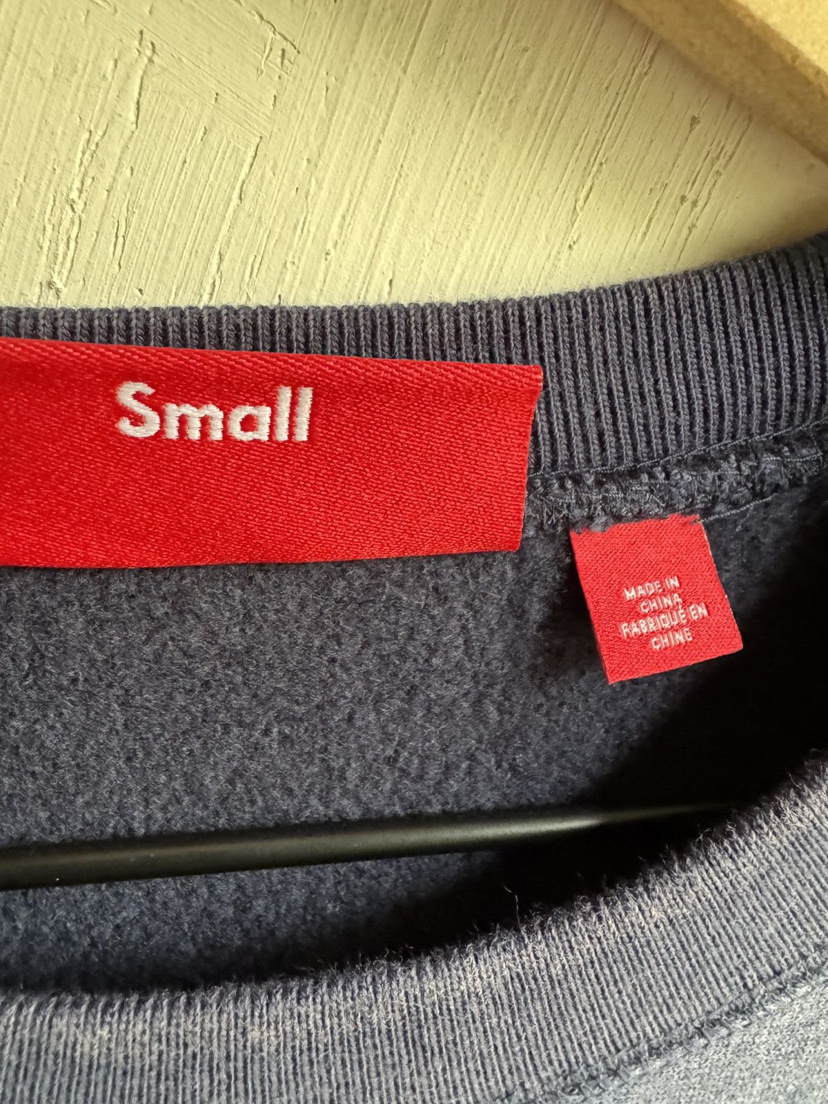 Supreme Supreme Washed Box Logo Crewneck Navy Size US S / EU 44-46 / 1 - 5 Thumbnail