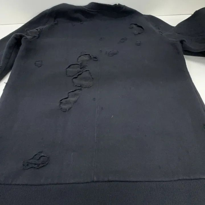 Givenchy Givenchy Givenchy Distressed Black Sweatshirt for Men -250 Size US XS / EU 42 / 0 - 9 Thumbnail