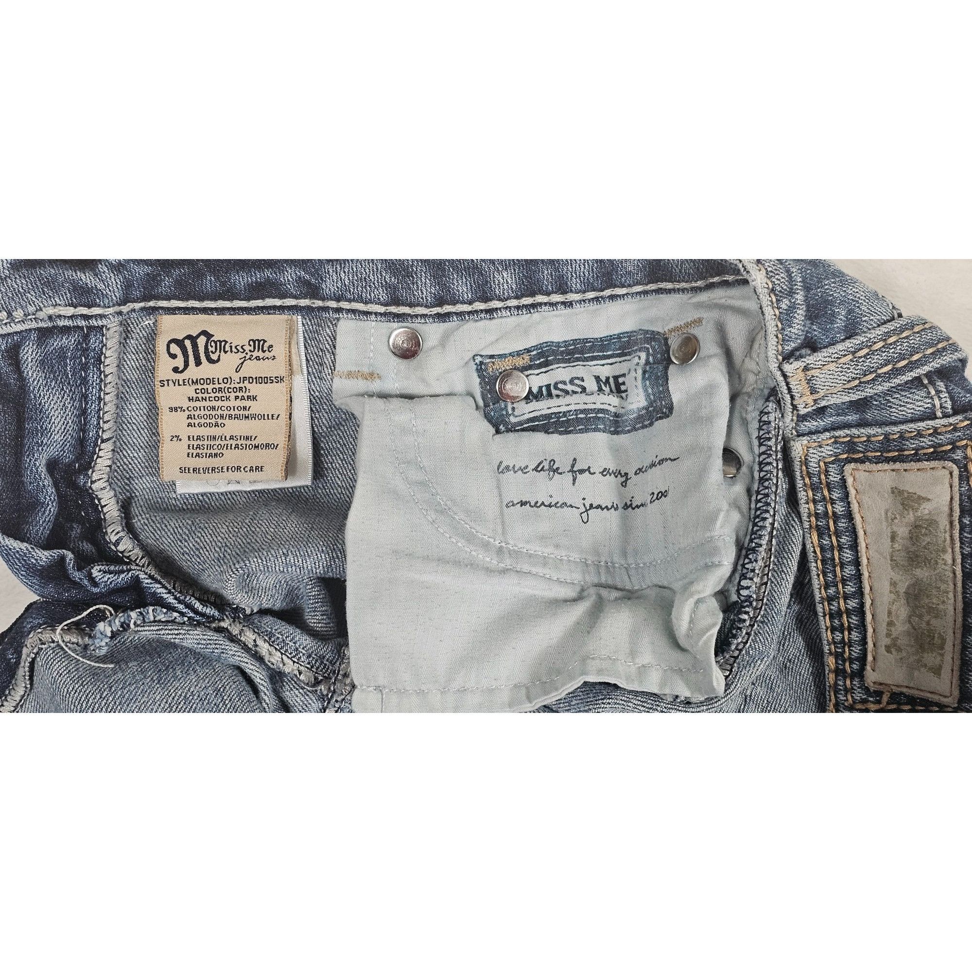 Miss Me Miss Me Sunny Skinny Jeans, Women's 29, Blue, Hancock Park W Size 29" - 4 Thumbnail