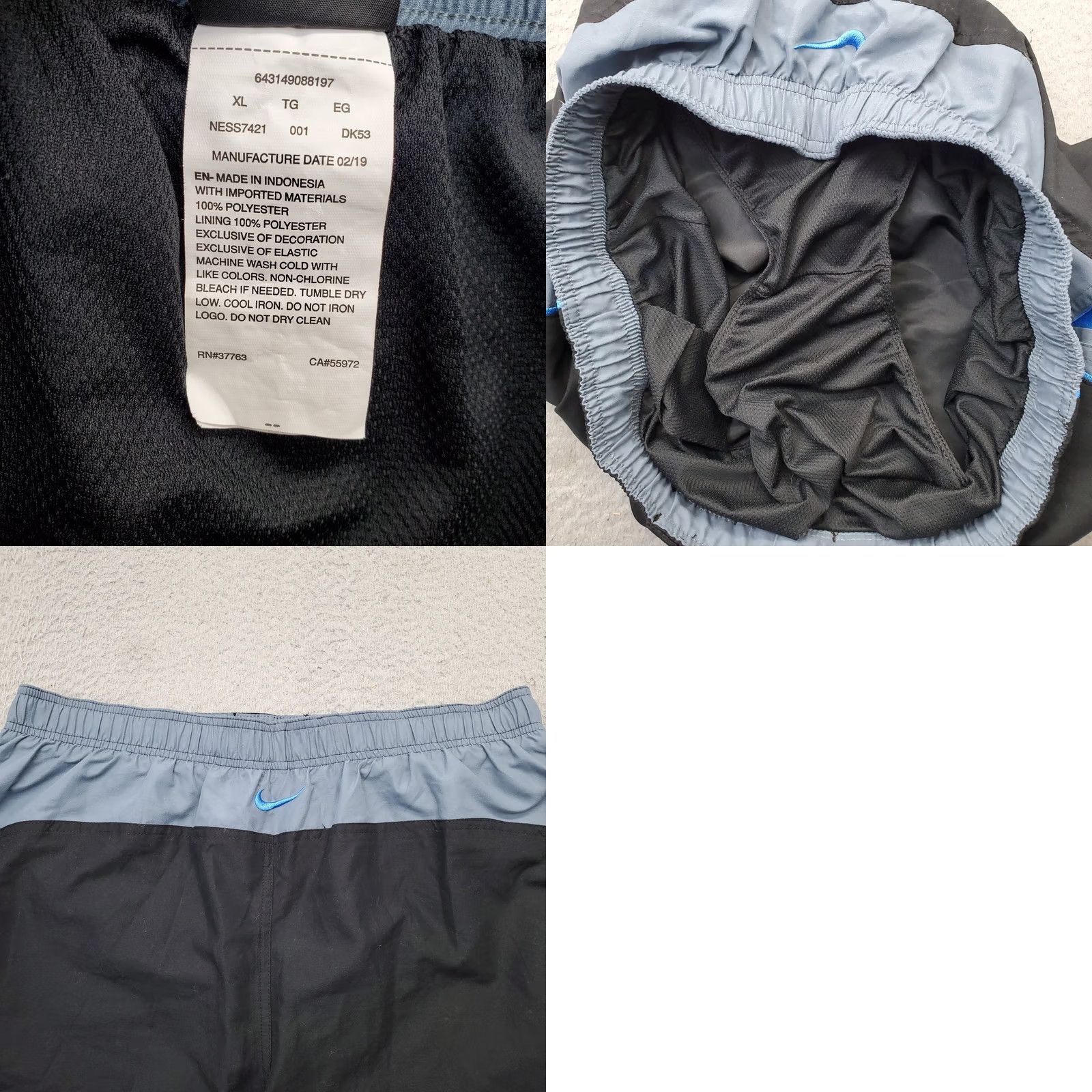 Nike Nike Swim Shorts Mens XL Multicolor Elastic Waist Drawstring Liner Surfing Beach Bottom Nike Size US 36 / EU 52 - 8 Thumbnail