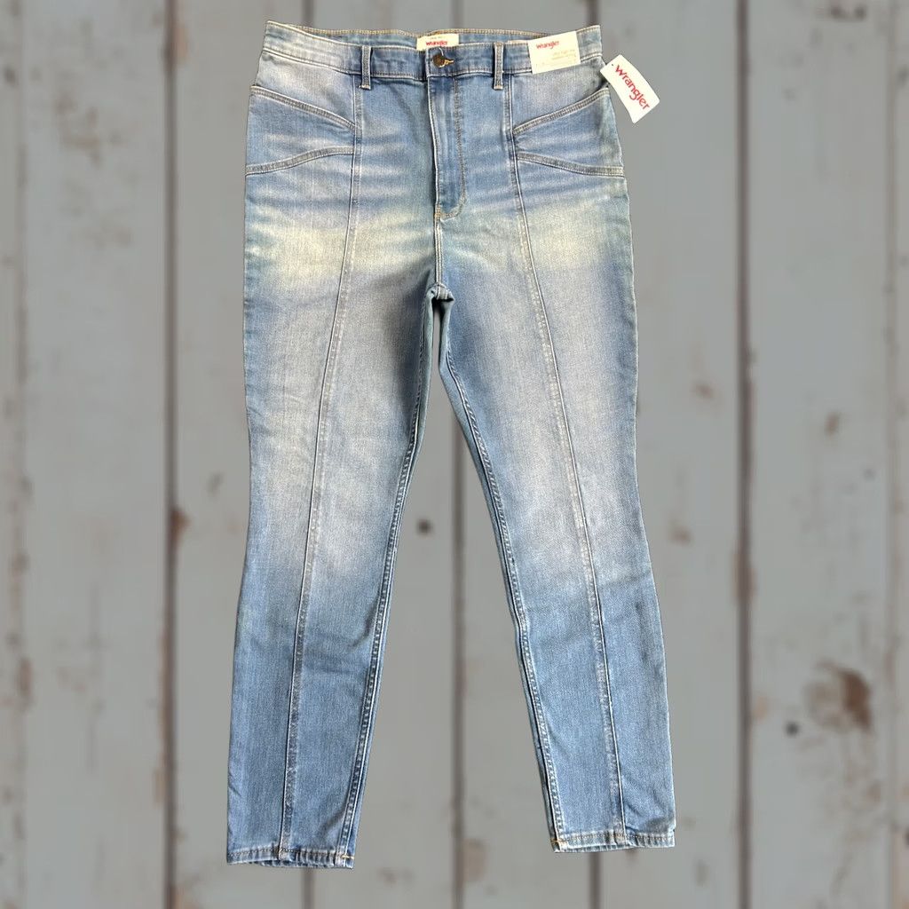 Wrangler Wrangler Ultra High Rise Skinny Jeans Womens Size 18 Light Blue NEW Size 40" / US 18 - 1 Thumbnail