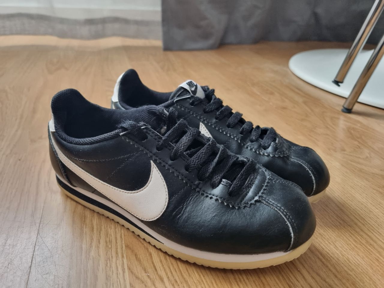 Nike Nike Classic Cortez Black White Size US 6 / IT 36 - 1 Thumbnail