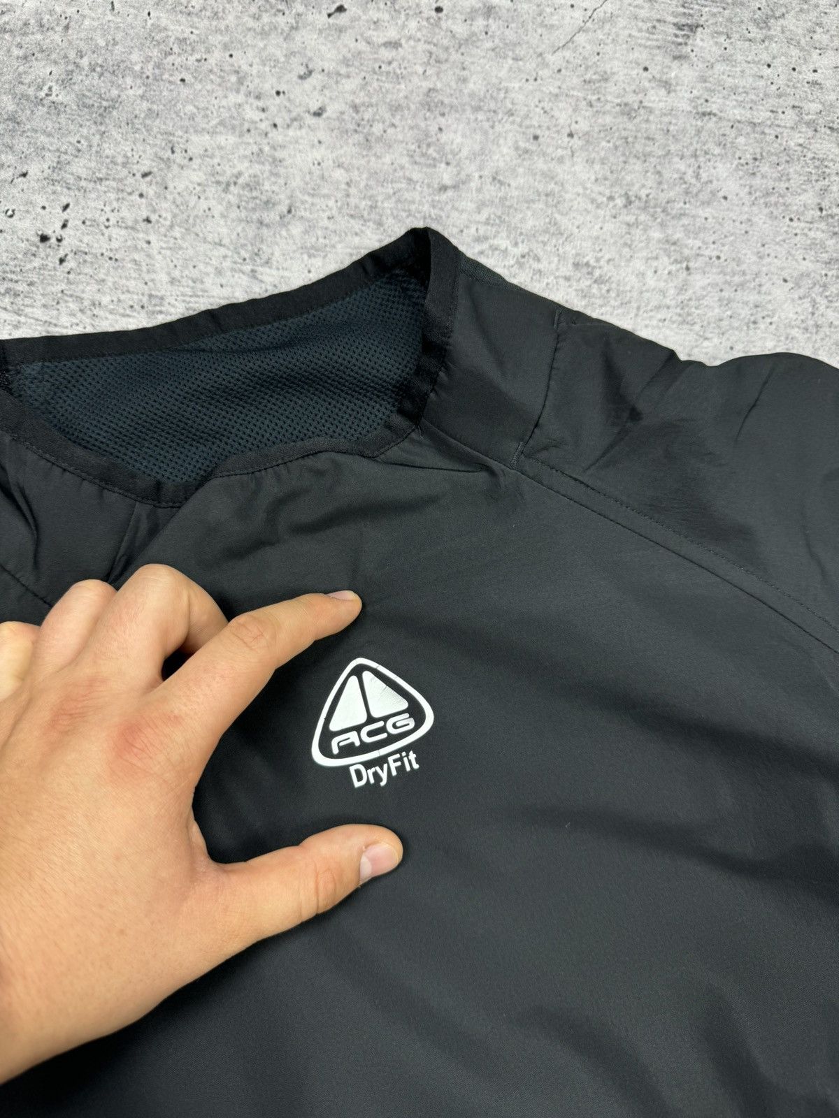 Nike ACG Vintage Nike ACG Central Logo 90s Y2K Nylon Drill Sweatshirt Size US S / EU 44-46 / 1 - 8 Thumbnail