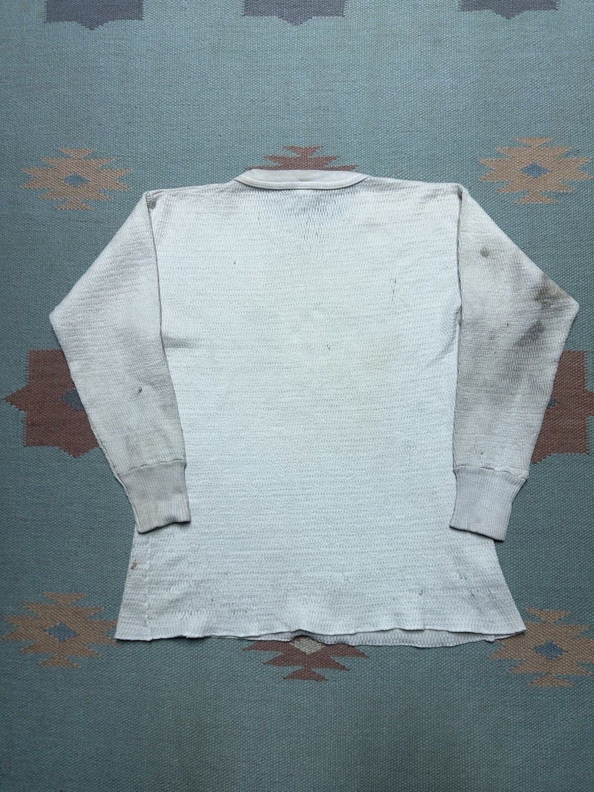 Vintage Vintage 70s waffle knit thermal shirt hanes soft base large Size US L / EU 52-54 / 3 - 6 Thumbnail