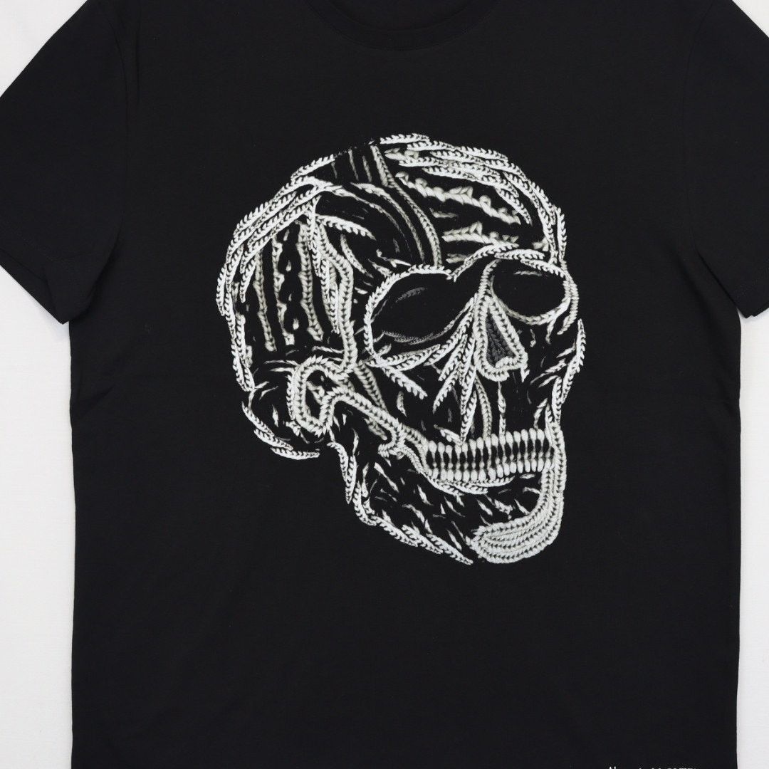 Alexander McQueen o1rshd1 ***Defective / T-Shirt in Black Size US S / EU 44-46 / 1 - 2 Thumbnail