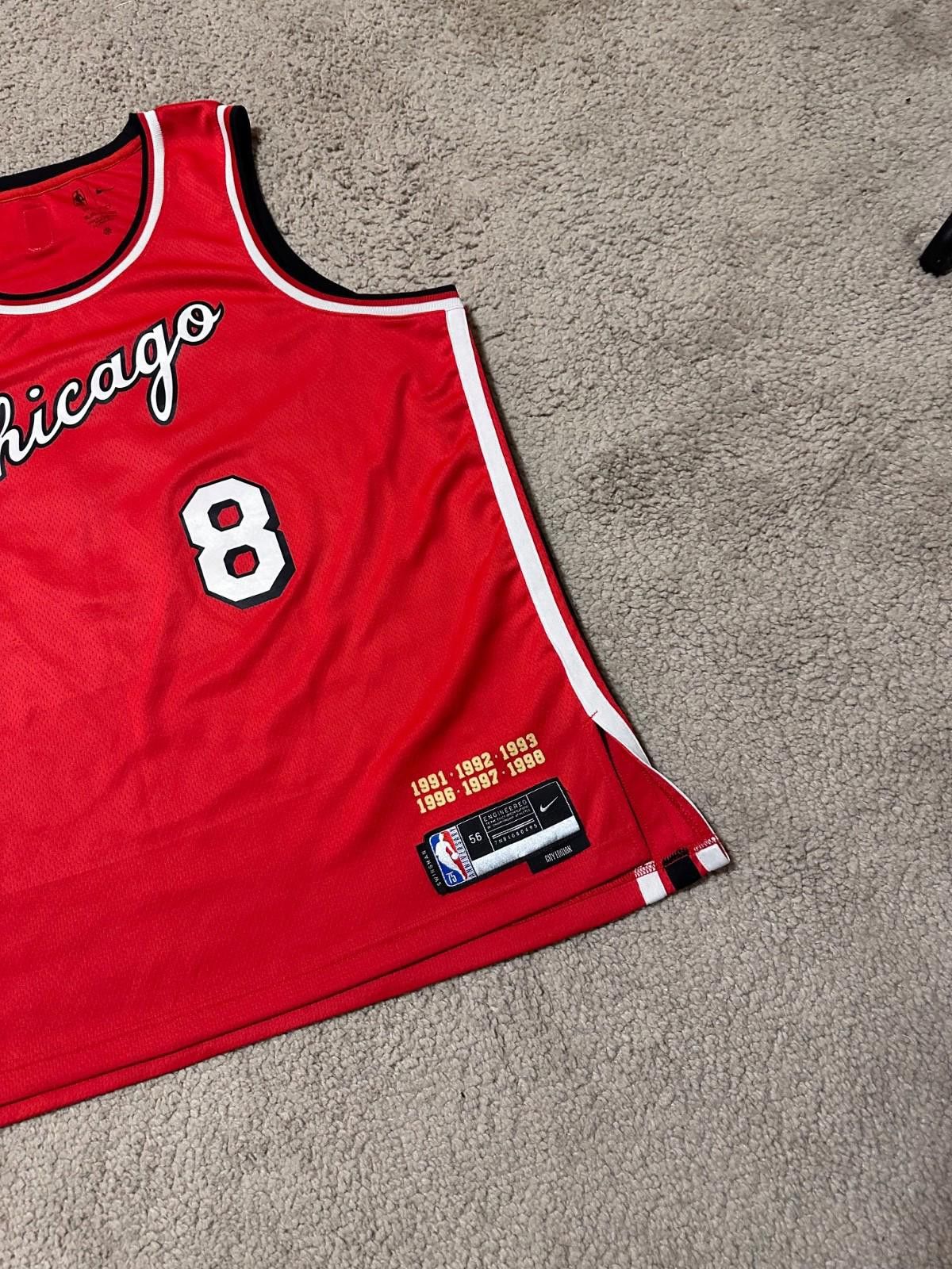 Nike Nike Chicago Bulls Zach Lavine City Edition Jersey 2021 2XL Size US XXL / EU 58 / 5 - 2 Thumbnail