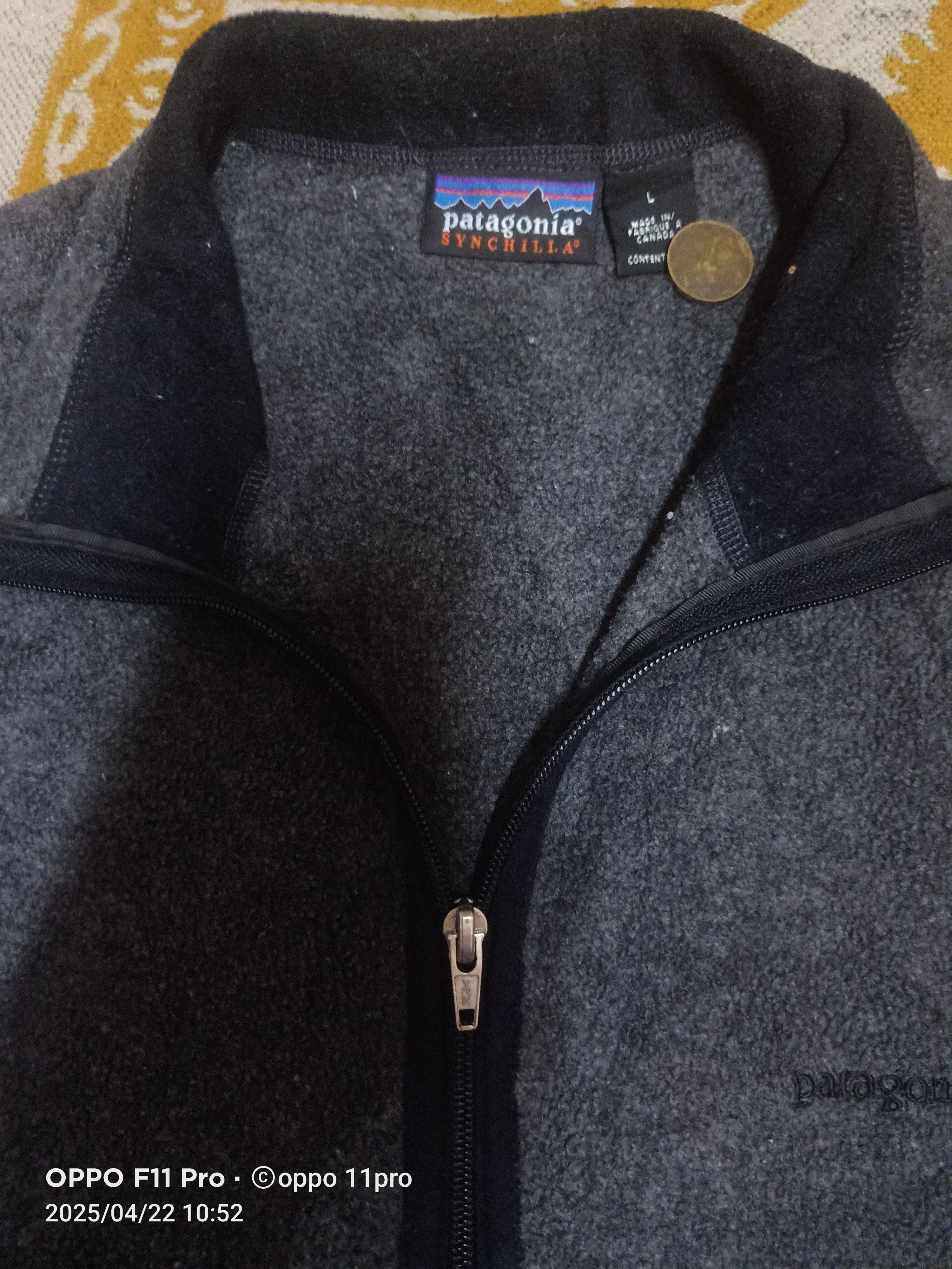 Patagonia × Vintage Patagonia Vintage Fleece Zipper Front Poket Size US L / EU 52-54 / 3 - 11 Thumbnail