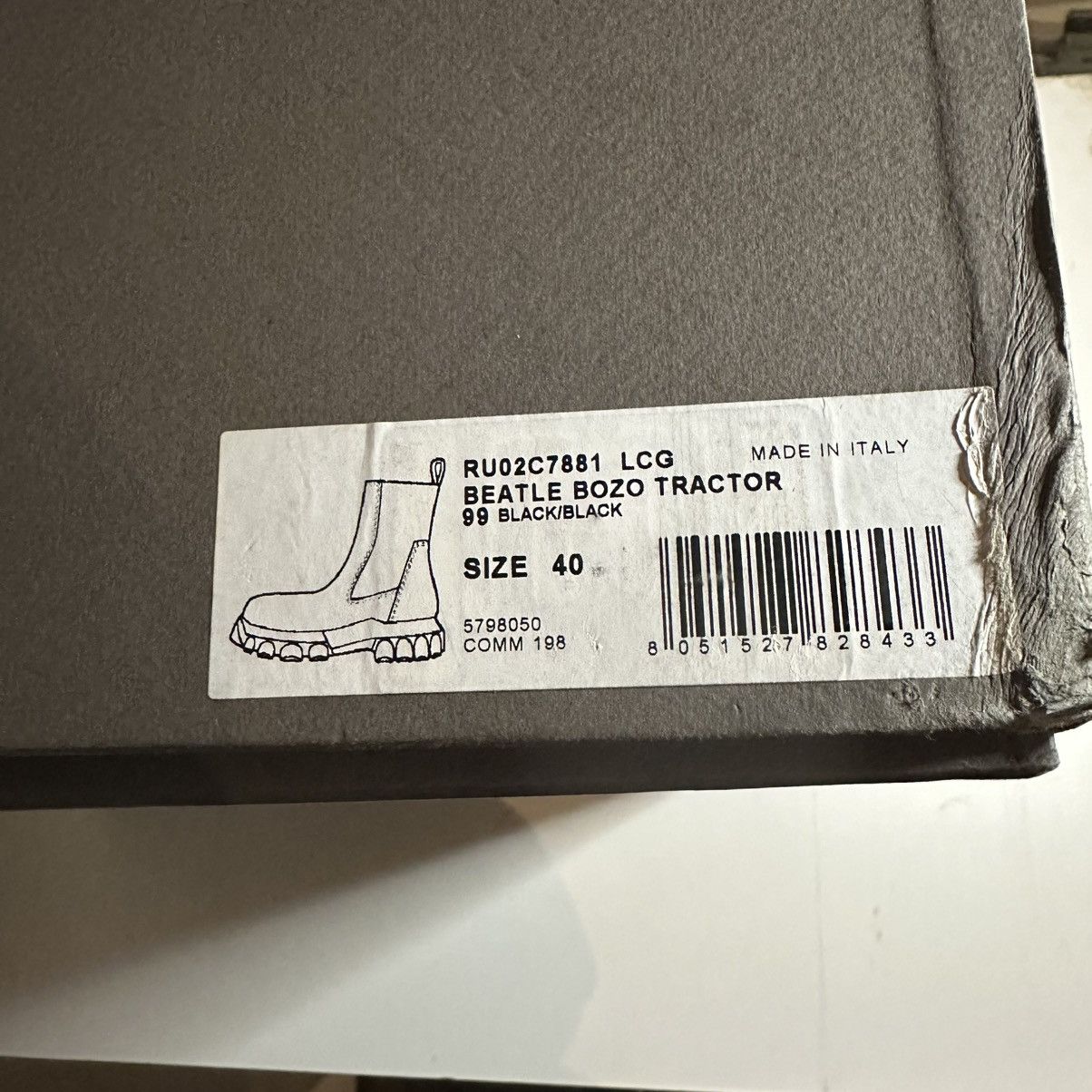 Rick Owens Rick Owens Beatle Bozo Tractor Size US 7 / EU 40 - 8 Thumbnail