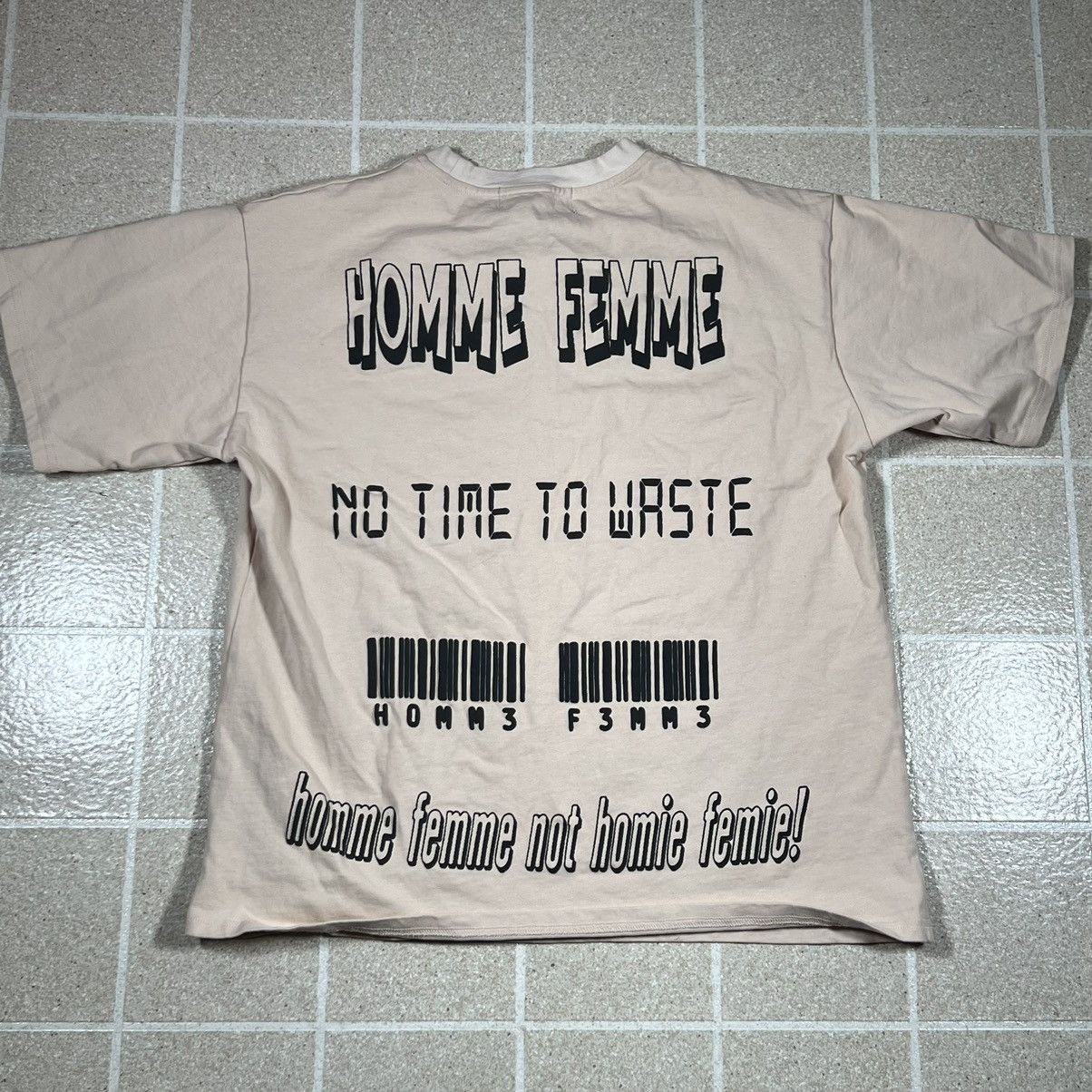 Homme + Femme La Homme Femme All Over Print Logo Cream T Shirt Size Large Size US L / EU 52-54 / 3 - 3 Thumbnail
