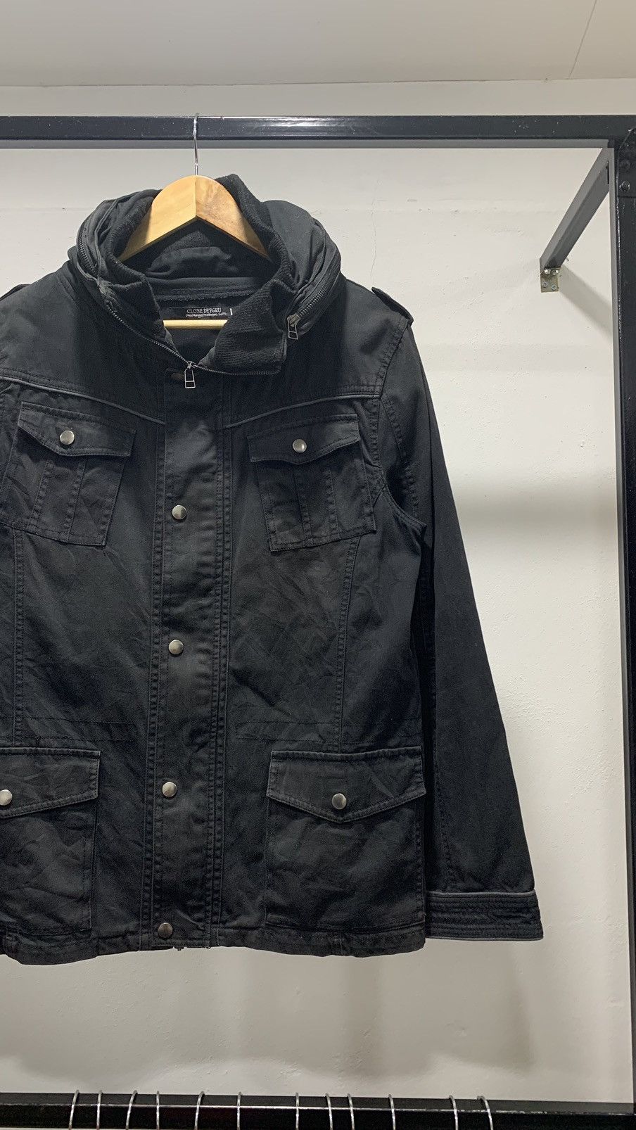 Japanese Brand CLONE DEVGRIJ PUNK JACKET MILITARY 90s Size US L / EU 52-54 / 3 - 2 Thumbnail