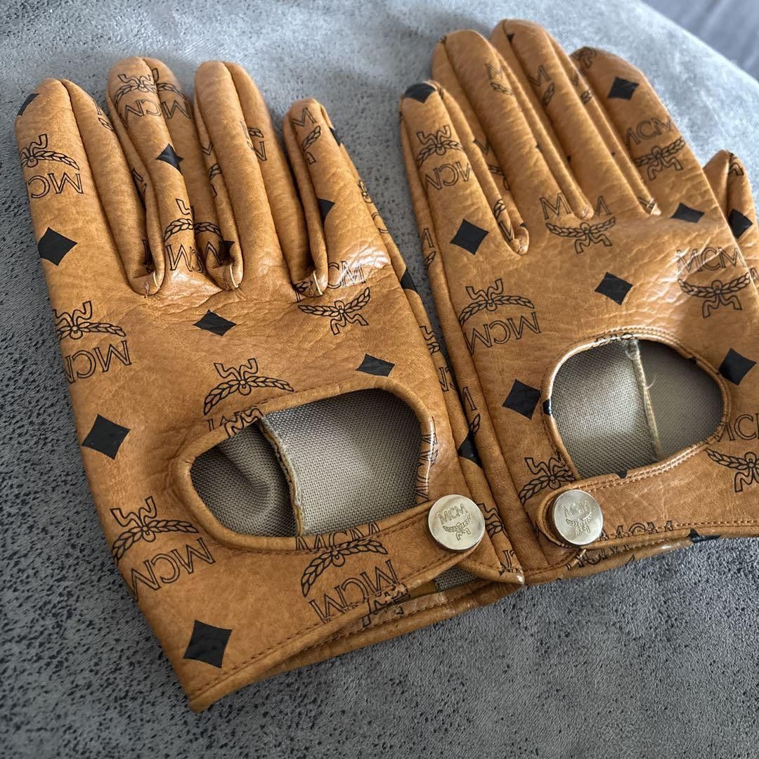 MCM Ultra Rare Blue Monogram Gloves Size ONE SIZE - 5 Thumbnail