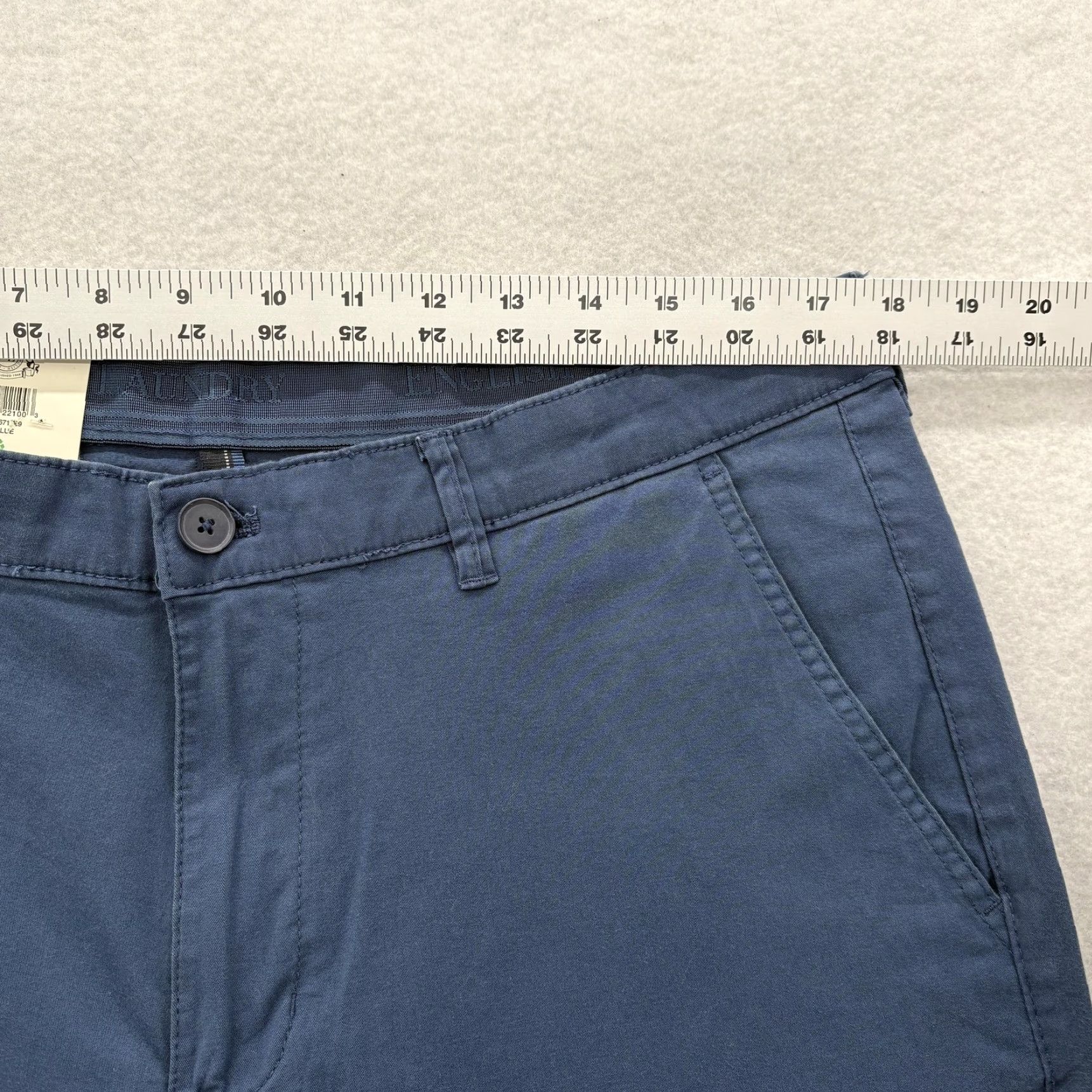 English Laundry English Laundry Pants Mens 34x26 Blue Slimmer Straight Leg Chino Casual Comfort Size US 34 / EU 50 - 6 Thumbnail