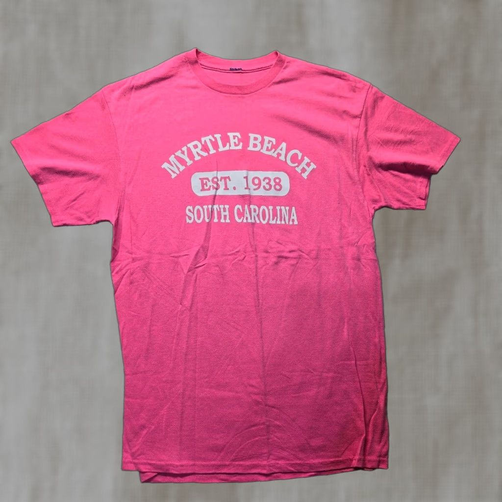 Vintage VINTAGE Myrtle Beach South Carolina SC Pink T-Shirt Adult Men's M Size US M / EU 48-50 / 2 - 1 Thumbnail