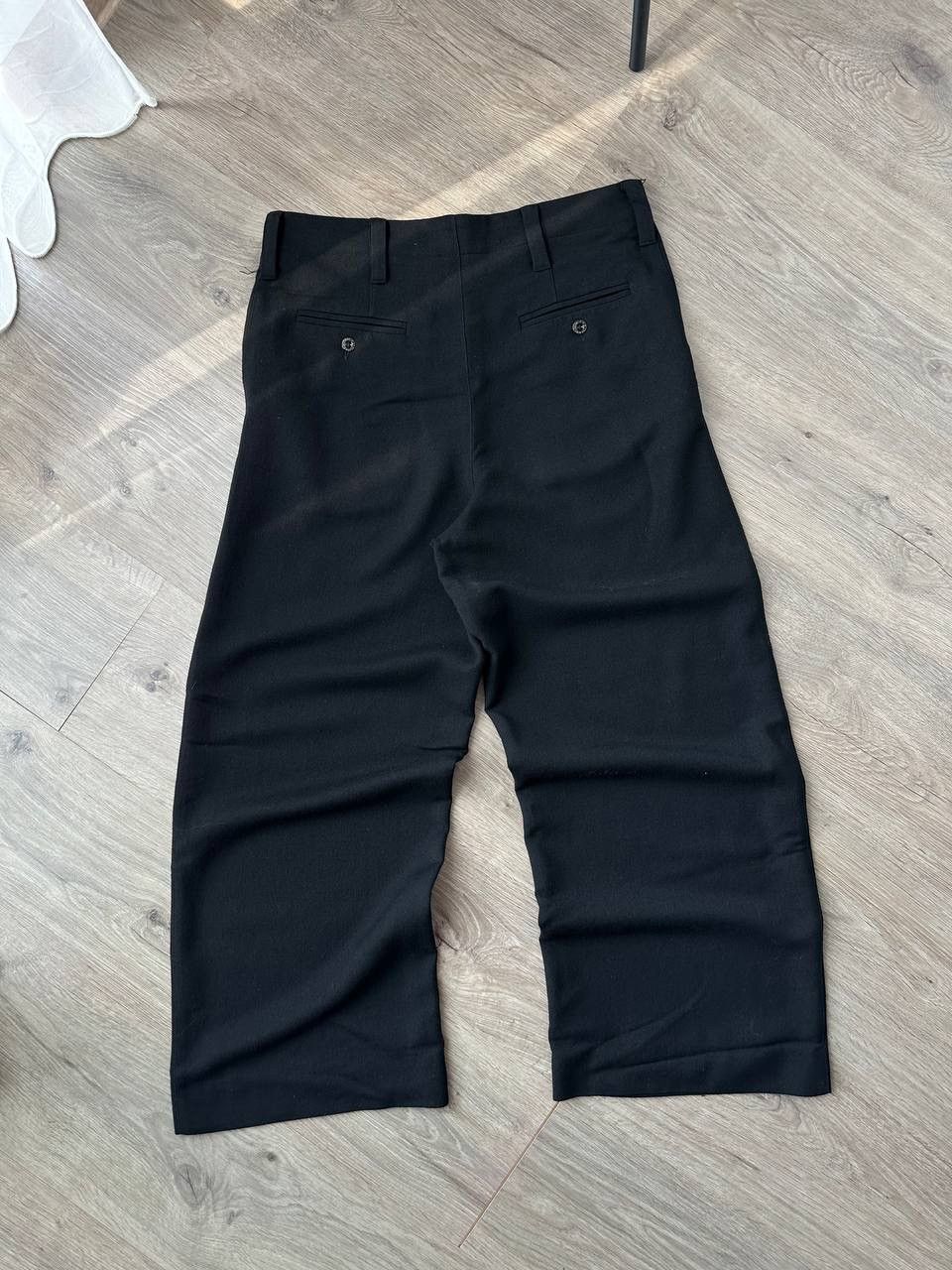 Japanese Brand Vintage NINA VAN ROOIJEN Black Wide Pants Size US 28 / EU 44 - 2 Thumbnail