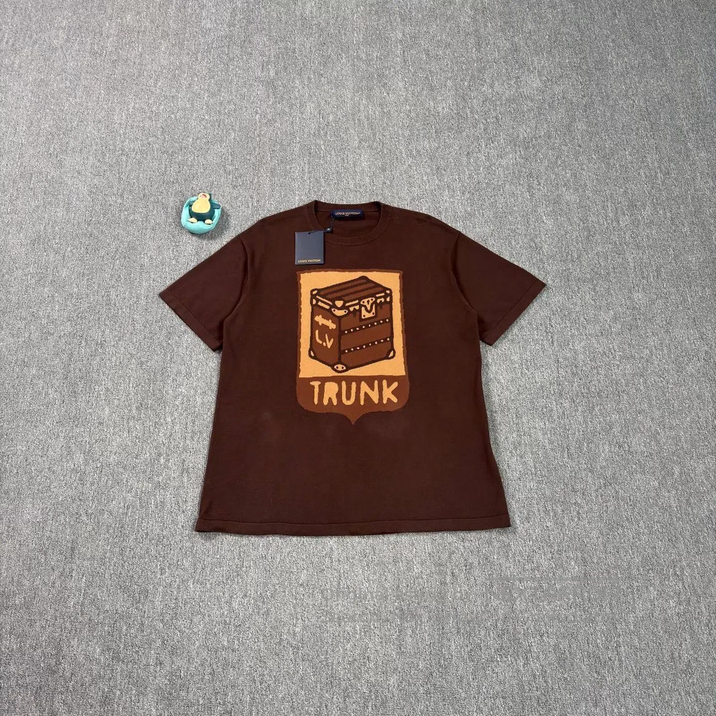 Louis Vuitton LV Hard Case Pattern Brown Knit Tee. Size US XL / EU 56 / 4 - 1 Thumbnail