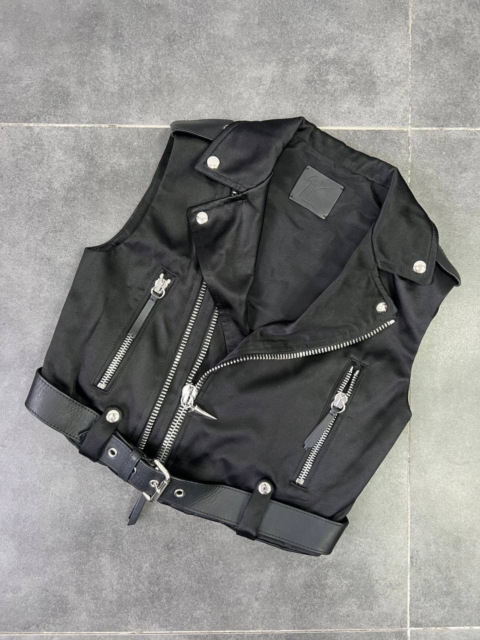 Giuseppe Zanotti Giuseppe Zanotti Silk leather y2k opium vest Size S / US 4 / IT 40 - 1 Thumbnail