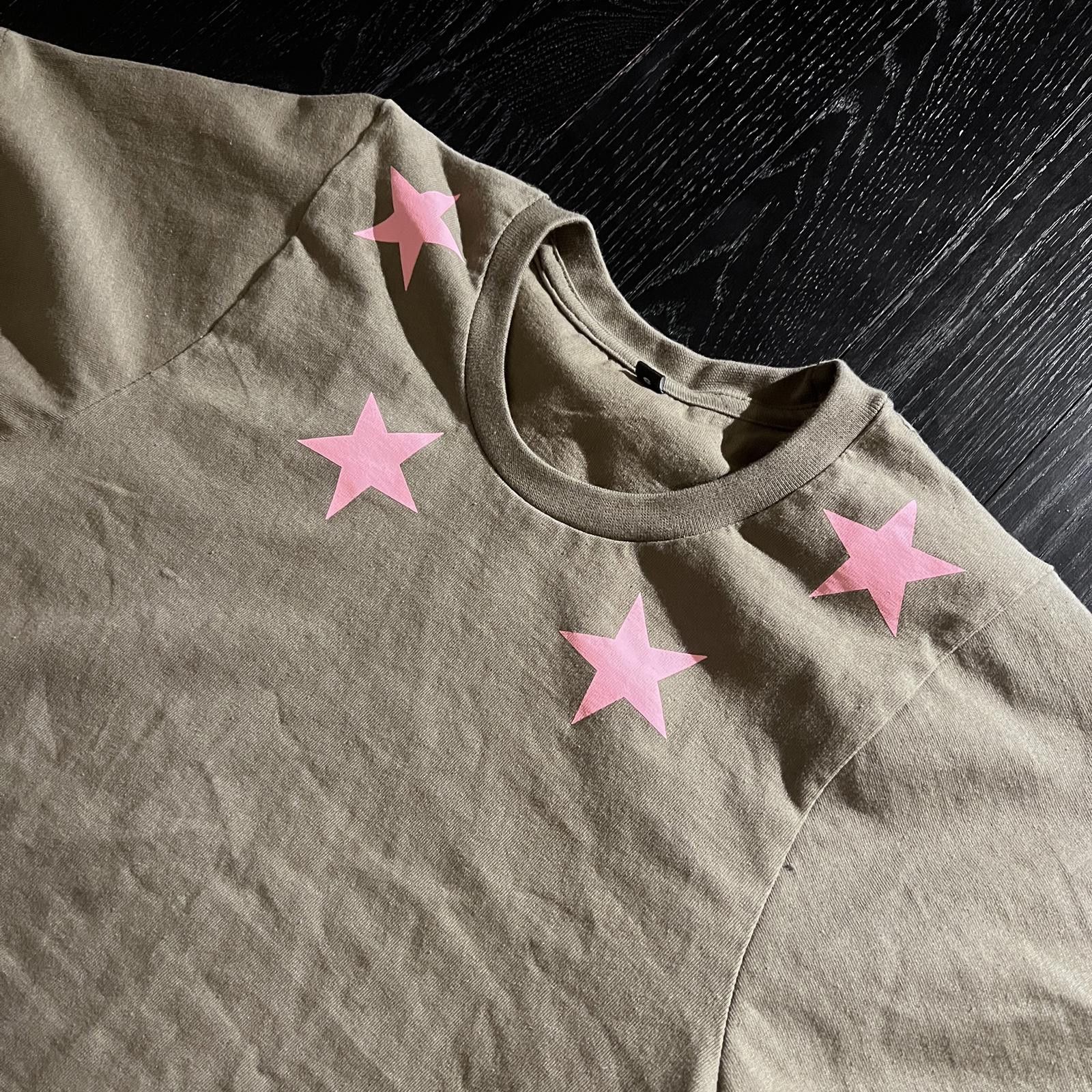 Other wastrre Star T-shirt Olive/Pink Size US S / EU 44-46 / 1 - 2 Thumbnail