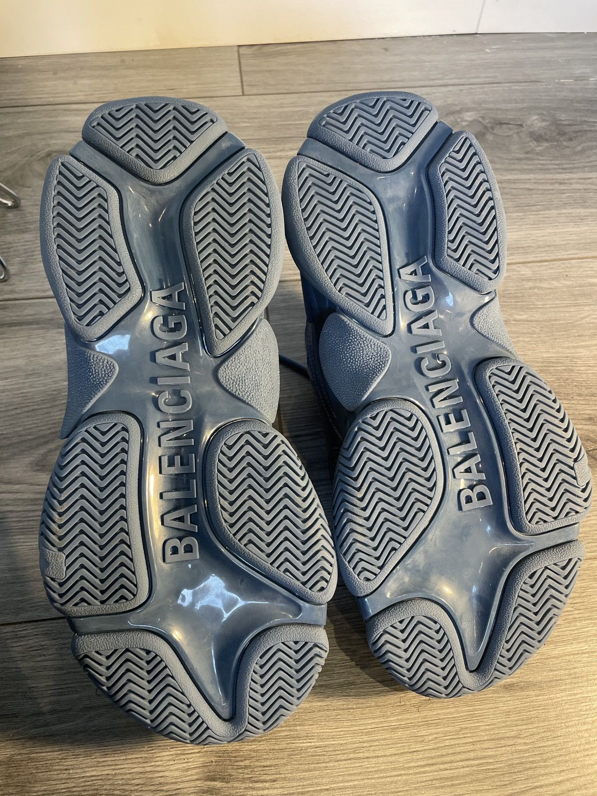 Balenciaga Balenciaga Triple S Blue Vernis Size US 8 / EU 41 - 5 Thumbnail