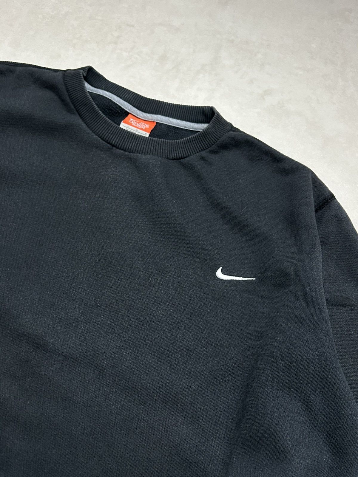 Nike Nike Vintage Super Boxy Basic Swoosh Crewneck Black L Size US L / EU 52-54 / 3 - 2 Thumbnail