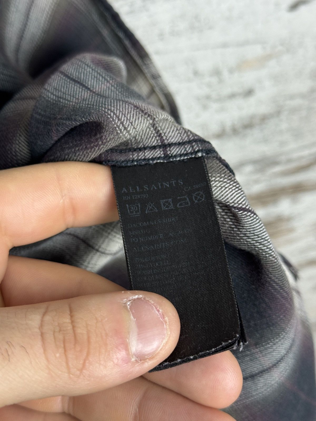 Allsaints Mens Allsaints Dacoma ls shirt button up flannel size S Size US S / EU 44-46 / 1 - 8 Thumbnail
