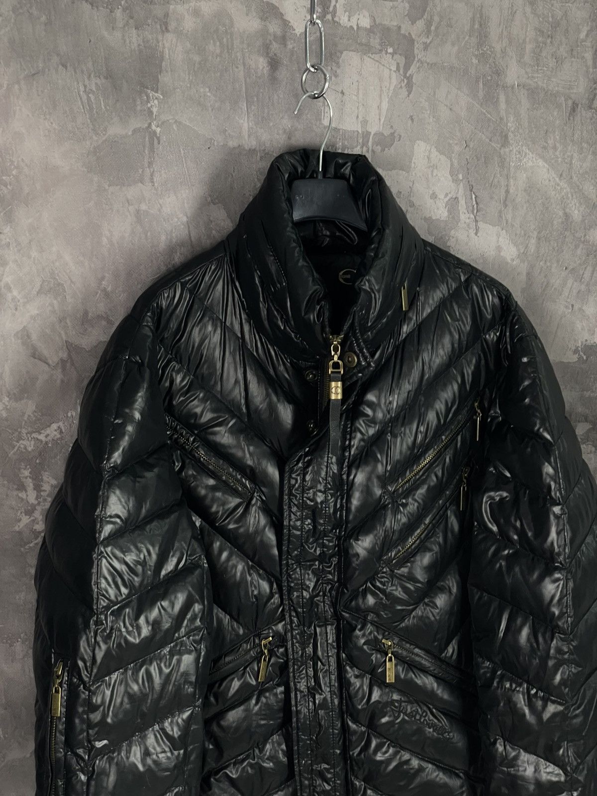Just Cavalli × Vintage Vintage Archive Just Cavalli Cargo Puffer Bomber Jacket Size US XXL / EU 58 / 5 - 7 Thumbnail