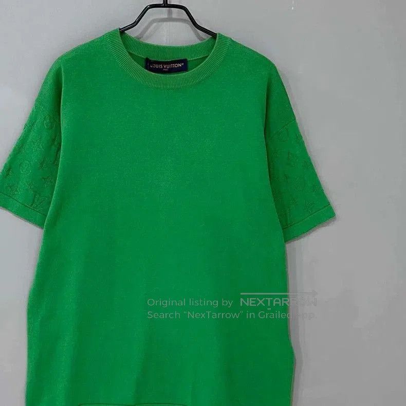 Louis Vuitton Louis Vuitton Green Knit Monogram Short Sleeve. Size US S / EU 44-46 / 1 - 2 Thumbnail