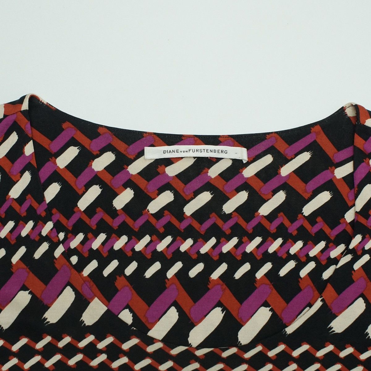 Diane von Furstenberg *NoTariff Diane von Furstenberg Pattern Dress Size ONE SIZE - 5 Thumbnail