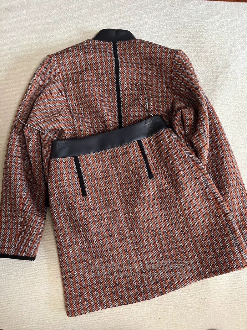 Hermes Hermes High-End Series Show Model Houndstooth Patch Leathe Size XXS / US 00 / IT 34 - 2 Thumbnail