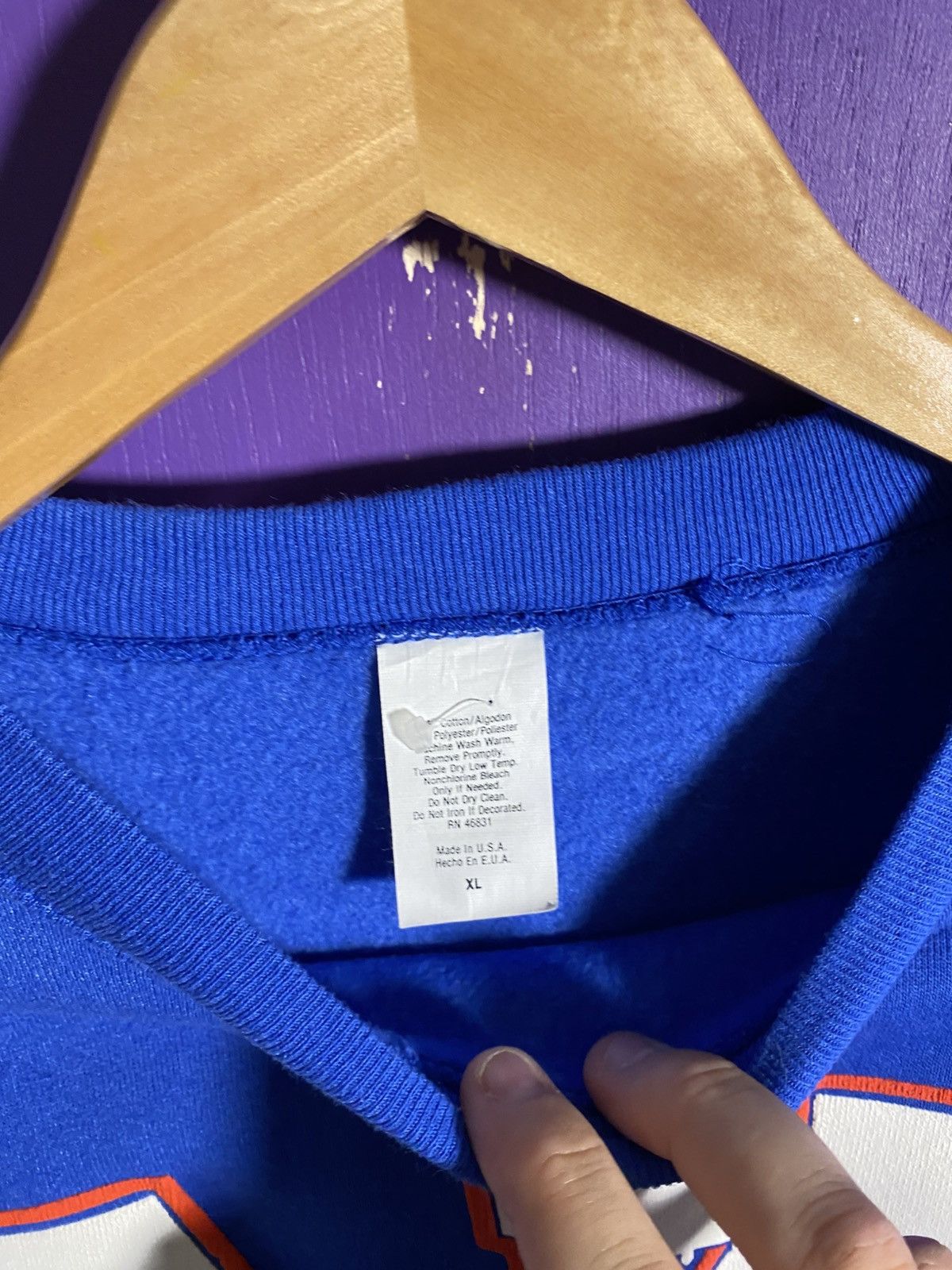 NFL Vintage 1997 New York giants spellout sweatshirt Size US XL / EU 56 / 4 - 4 Thumbnail