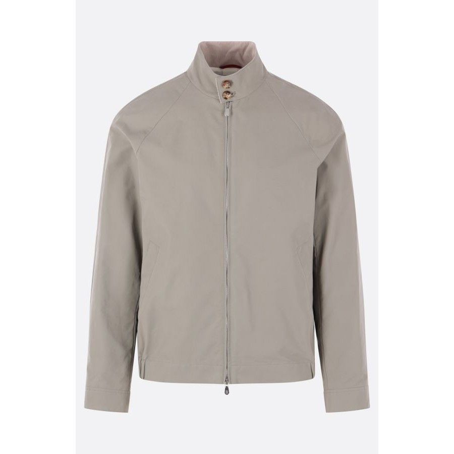 Brunello Cucinelli BRUNELLO CUCINELLI Technical Cotton Grey Full Zip Jacket New Size US L / EU 52-54 / 3 - 1 Thumbnail