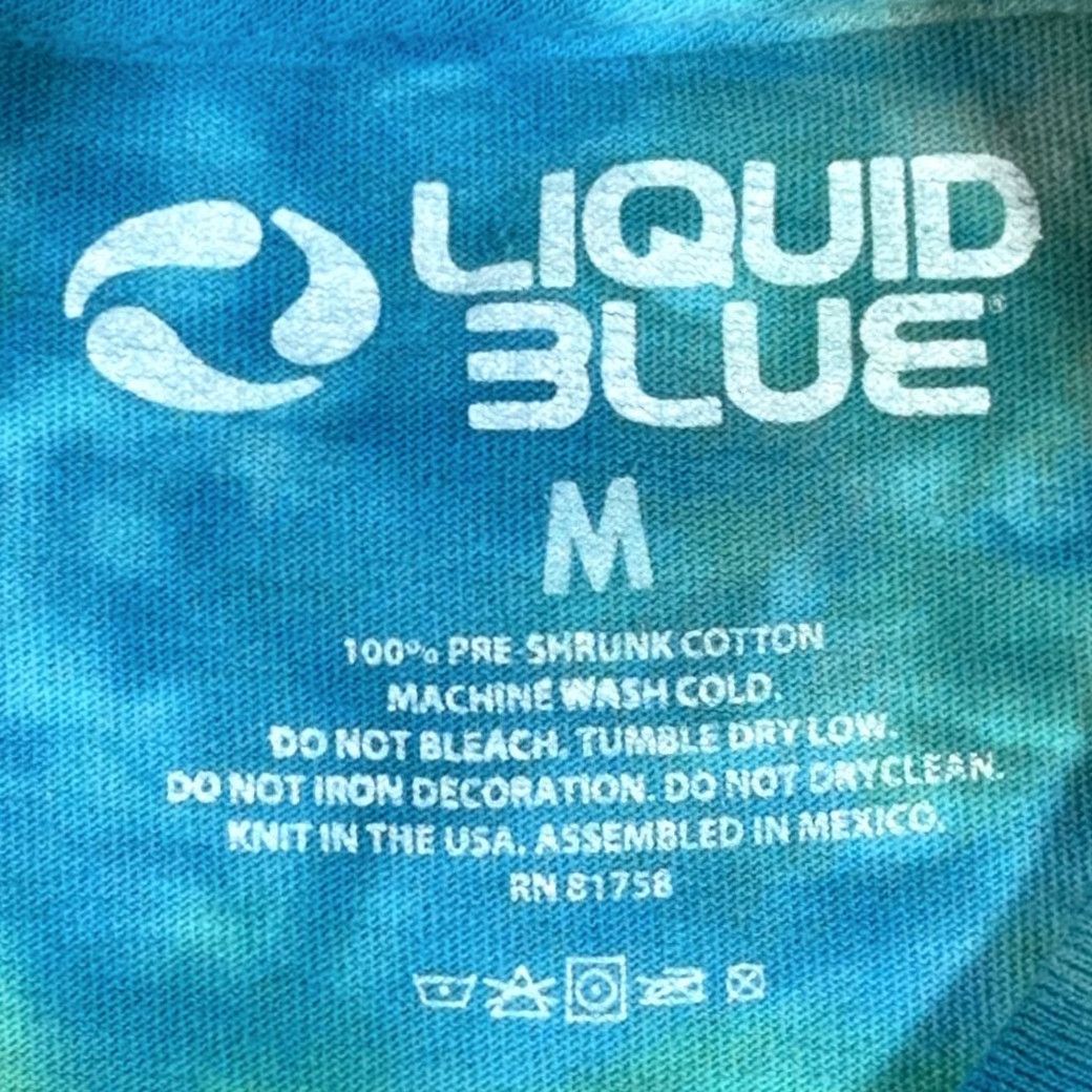 Liquid Blue VINTAGE Woodstock Shirt Liquid Blue Adult MEDIUM Green Tie Dye Bands Music Festival 1969 Mens Size US M / EU 48-50 / 2 - 3 Thumbnail