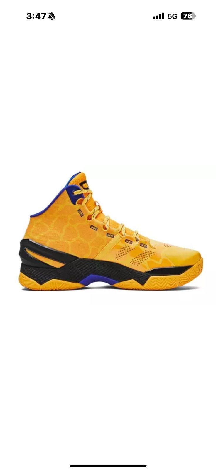 Under Armour Under Armour Curry 2 Double Bang Yellow Basketball Shoes Size US 11.5 / EU 44-45 - 3 Thumbnail