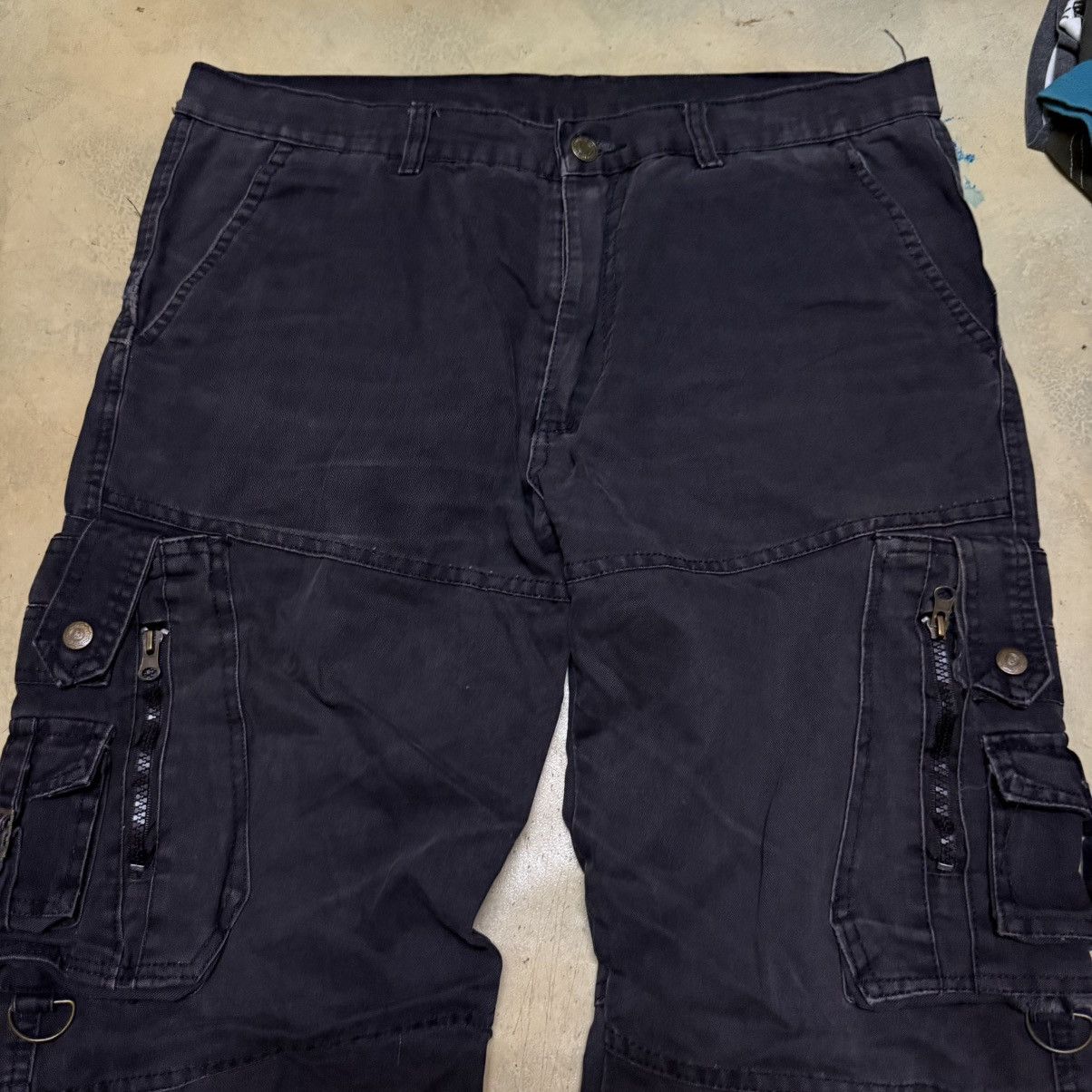 Japanese Brand Distressed Cargo Multi pockets Pants Size US 36 / EU 52 - 3 Thumbnail