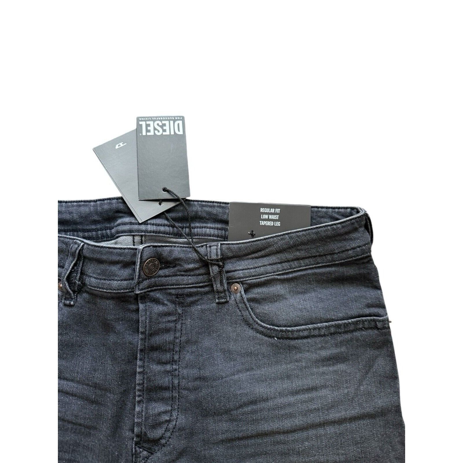 Diesel Diesel Mens Jeans Buster Slim Tapered RM063 Black Size 32/32 Size US 32 / EU 48 - 6 Thumbnail