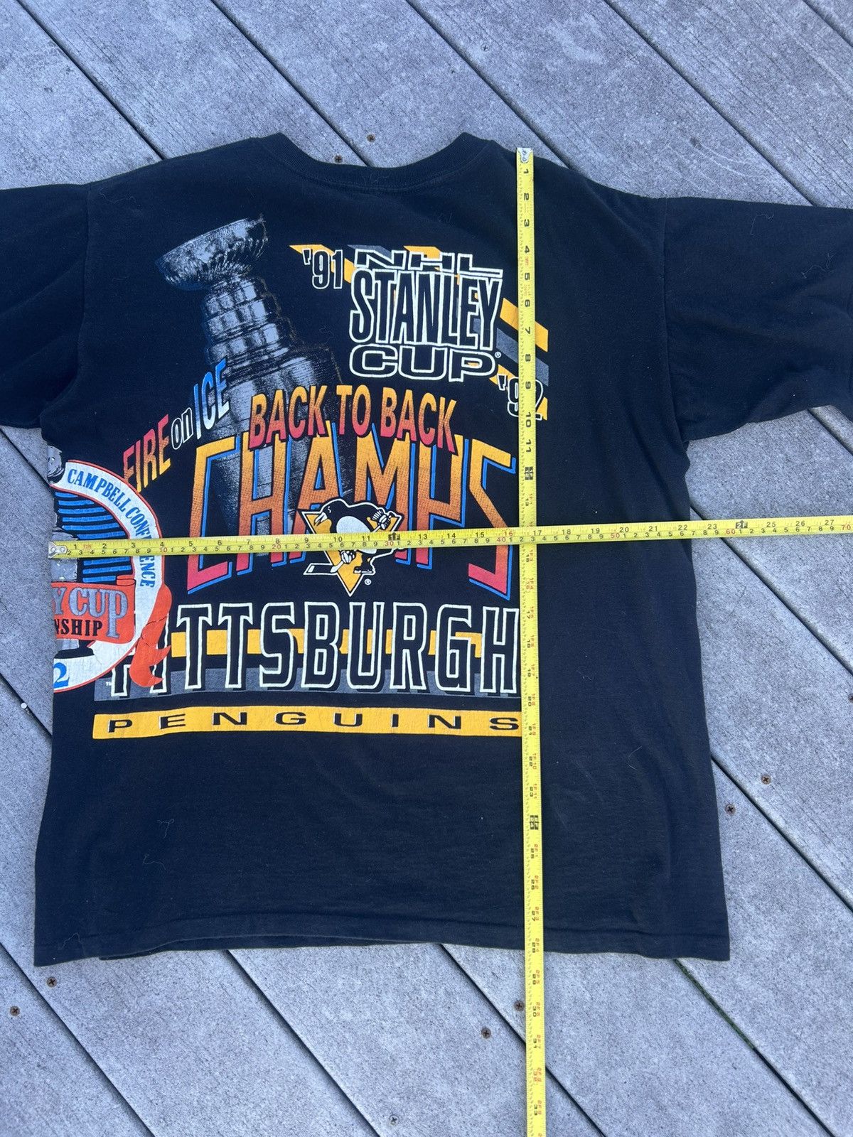 Salem Sportswear Vintage Pittsburgh penguins AOP shirt Size US XL / EU 56 / 4 - 3 Thumbnail
