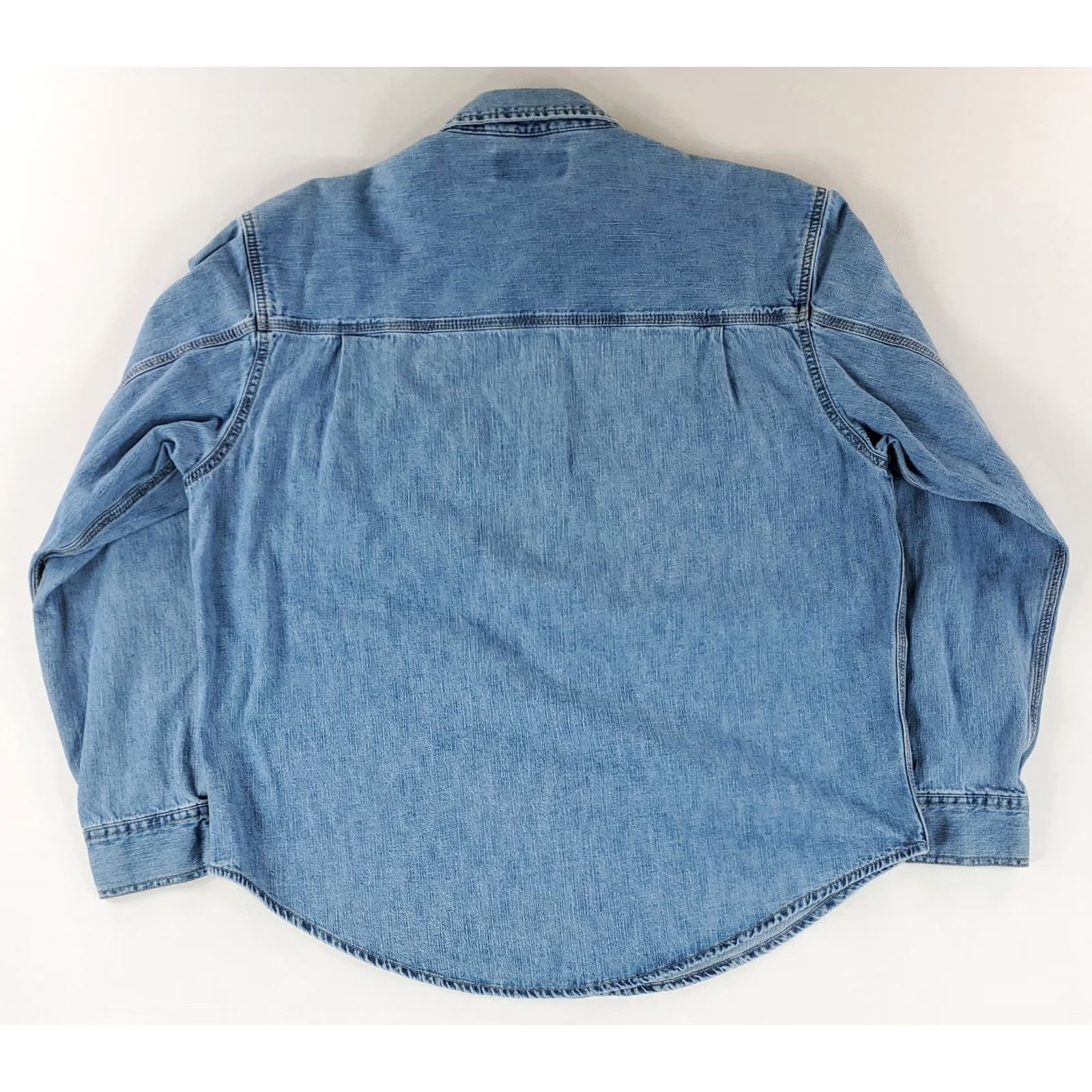 Levi's VINTAGE Levi's Shirt Denim Button Up Long Sleeve Metal Button Blue Mens L Size US L / EU 52-54 / 3 - 5 Thumbnail