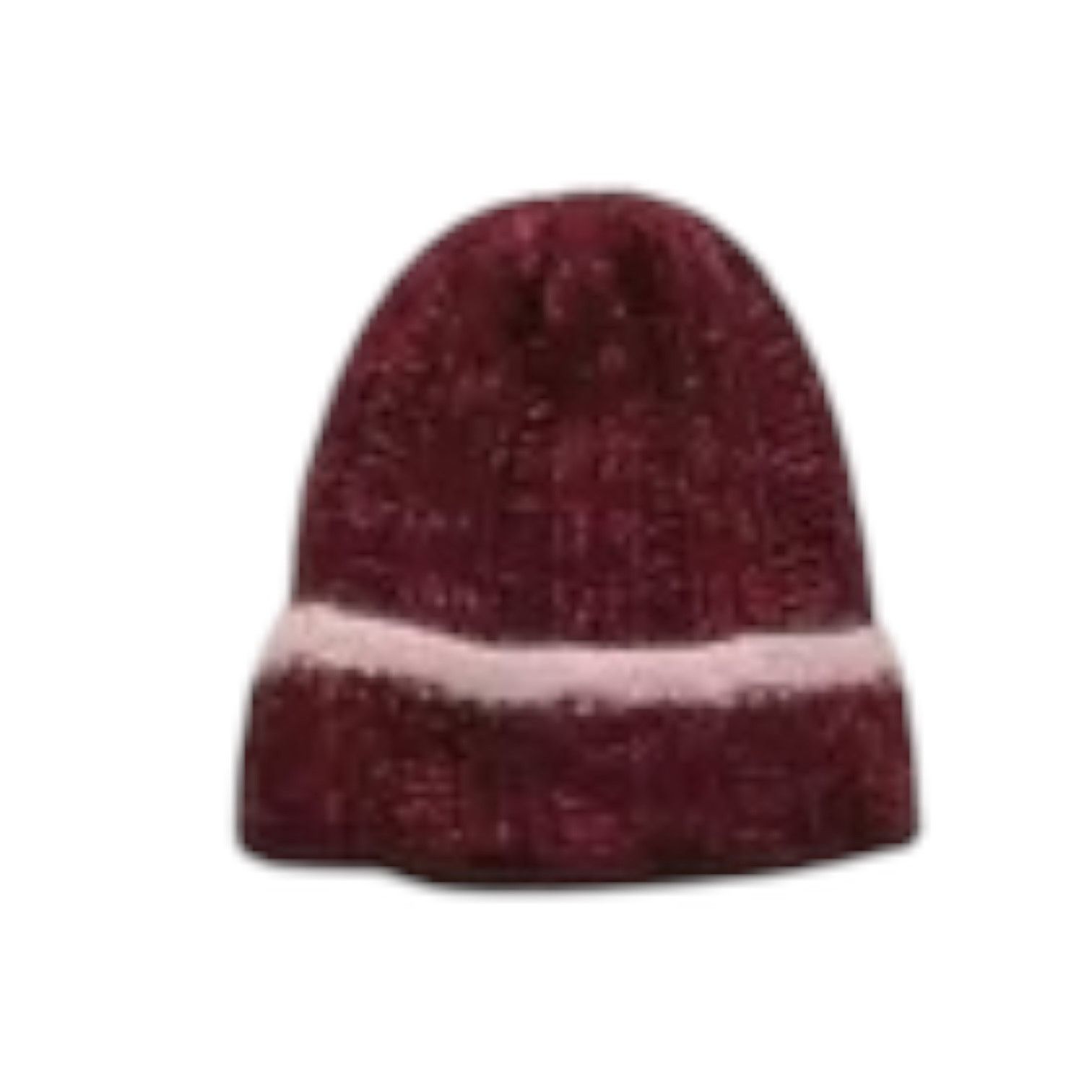 Old Navy Old Navy Women’s Dark Red and Pink Knitted Hat One Size Size ONE SIZE - 1 Thumbnail