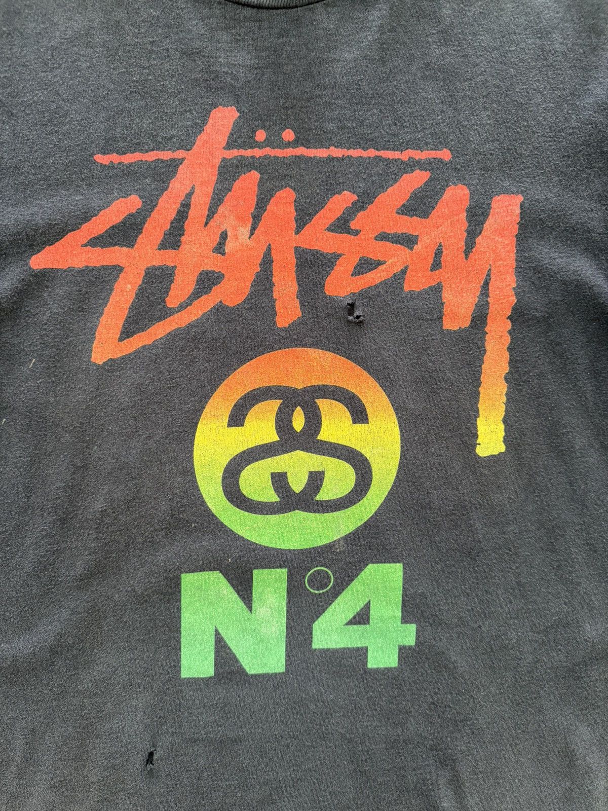 Stussy VINTAGE 90' STUSSY COLOUR RASTA FADDED SHIRT RARE Size US M / EU 48-50 / 2 - 8 Thumbnail