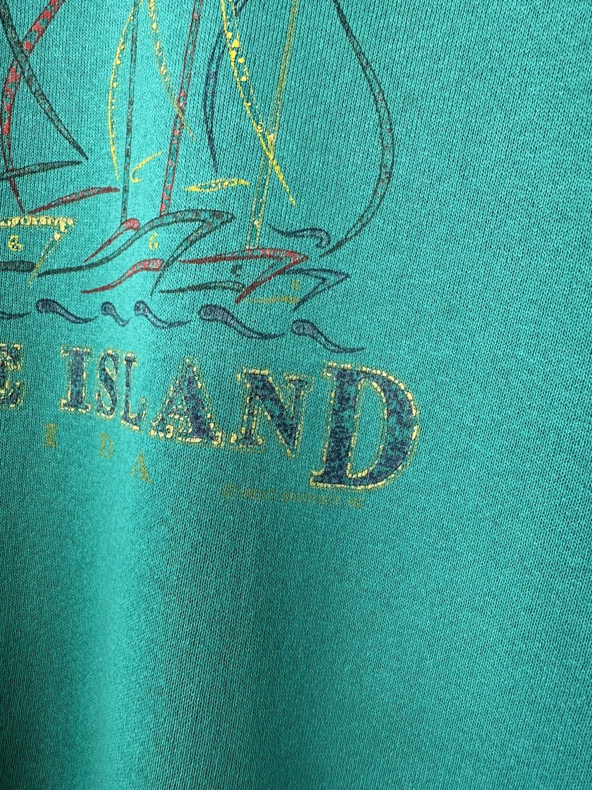 Vintage 90s Oneita Florida Treasure Island Vintage Sweatshirt Size US L / EU 52-54 / 3 - 6 Thumbnail