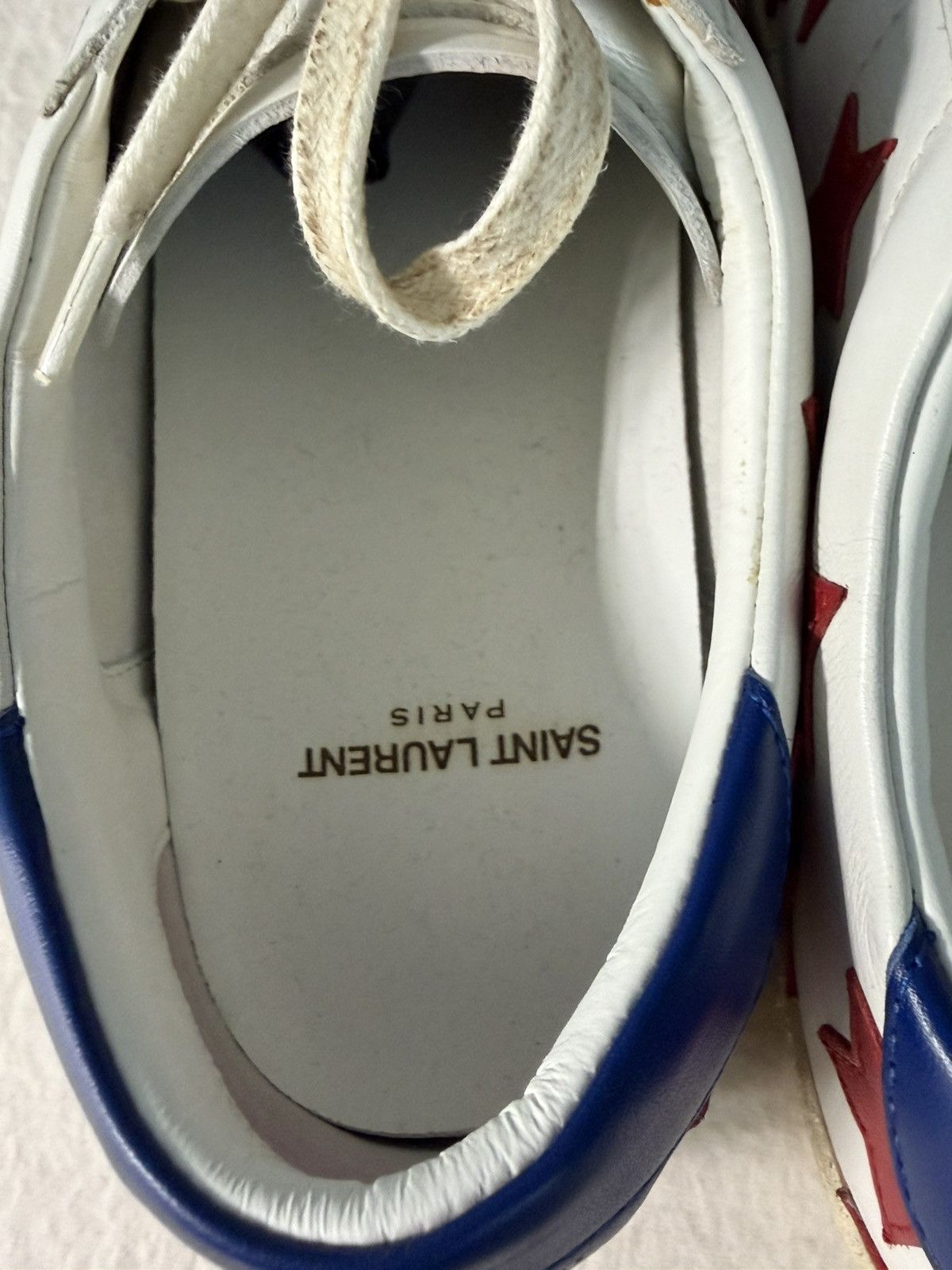 Saint Laurent Paris Saint Laurent SL/06 STARS SNEAKER Red White And Blue Stars Size US 9 / EU 42 - 12 Thumbnail