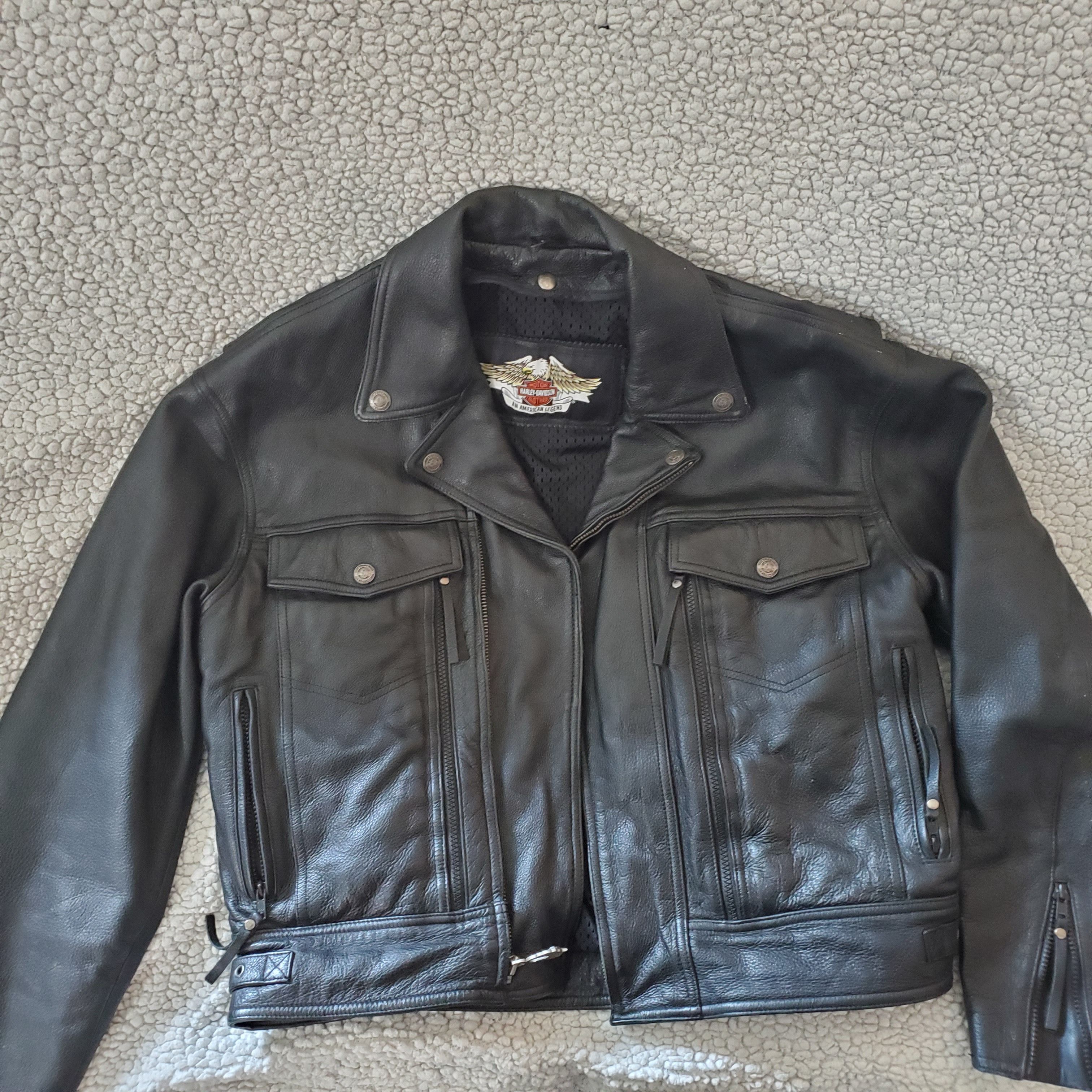 Harley Davidson Genuine vintage Harley Davidson leather riding jacket Size US XL / EU 56 / 4 - 1 Thumbnail