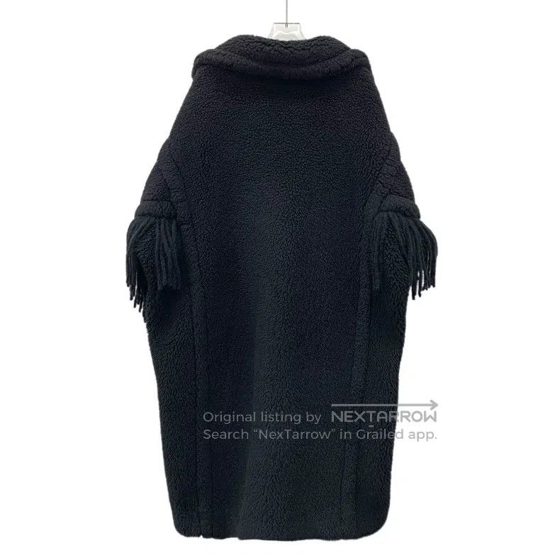 Max Mara Max Mara Black Fringe Teddy Camel Hair Lapel Double Breast Size M / US 6-8 / IT 42-44 - 2 Thumbnail