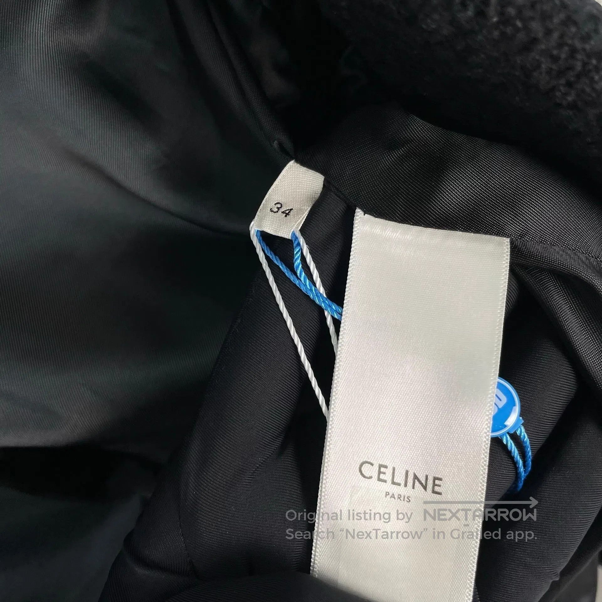 Celine CELINE Black Tweed Jacket with Gold Buttons| Size XXS / US 00 / IT 34 - 7 Thumbnail