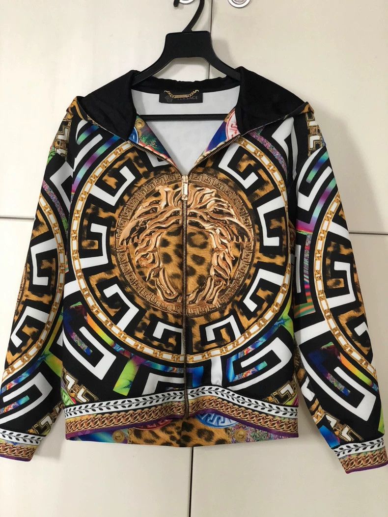 Versace Versace Printed Hooded Jacket - dmc Size US M / EU 48-50 / 2 - 1 Thumbnail