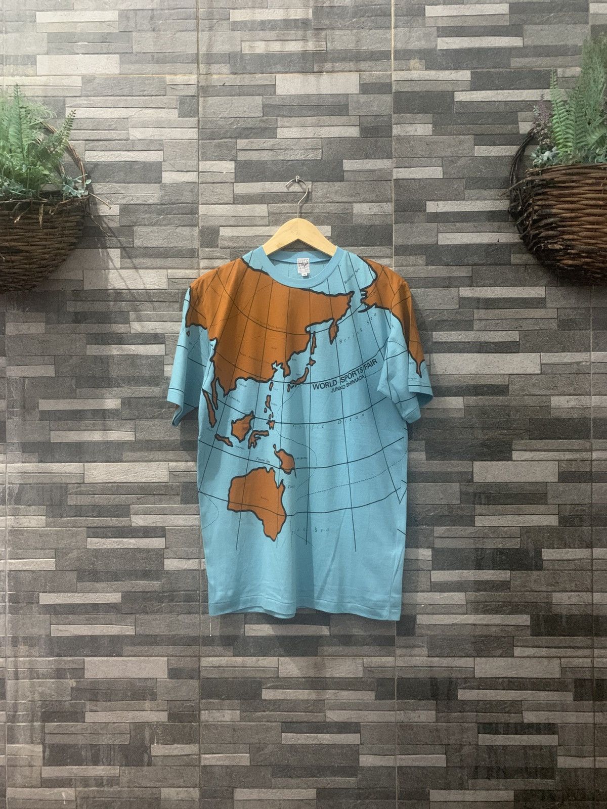 Junko Shimada Vintage JUNKO SHIMADA World Map Tee Size US M / EU 48-50 / 2 - 3 Thumbnail