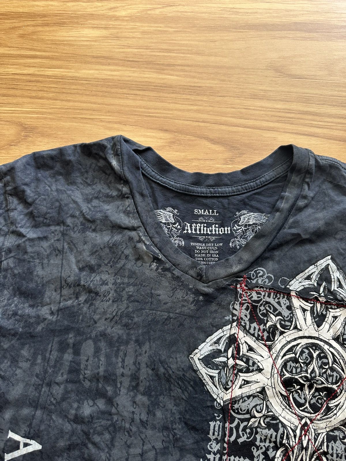 Affliction Crazy Y2K Affliction Wings Cyber Grunge Punk White Tee Size US S / EU 44-46 / 1 - 5 Thumbnail