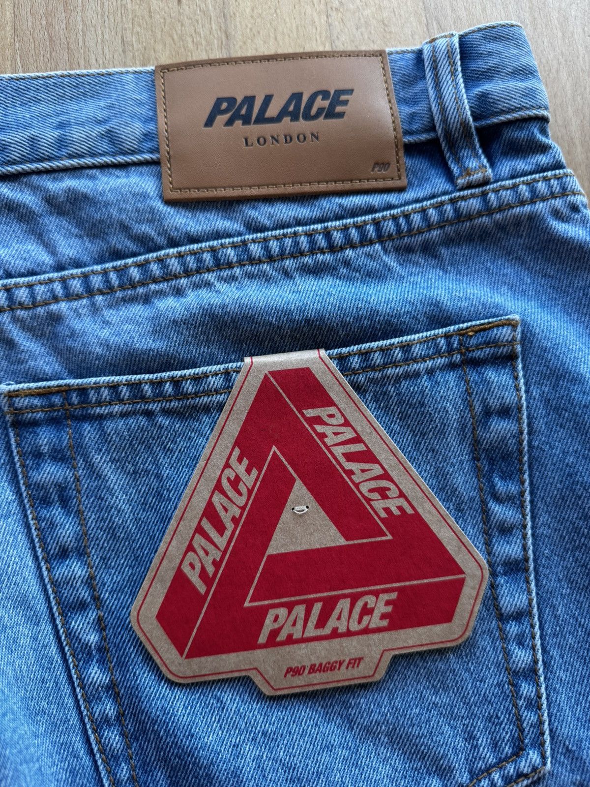 Palace P90 College Stress Distressed Jeans Size US 34 / EU 50 - 6 Thumbnail