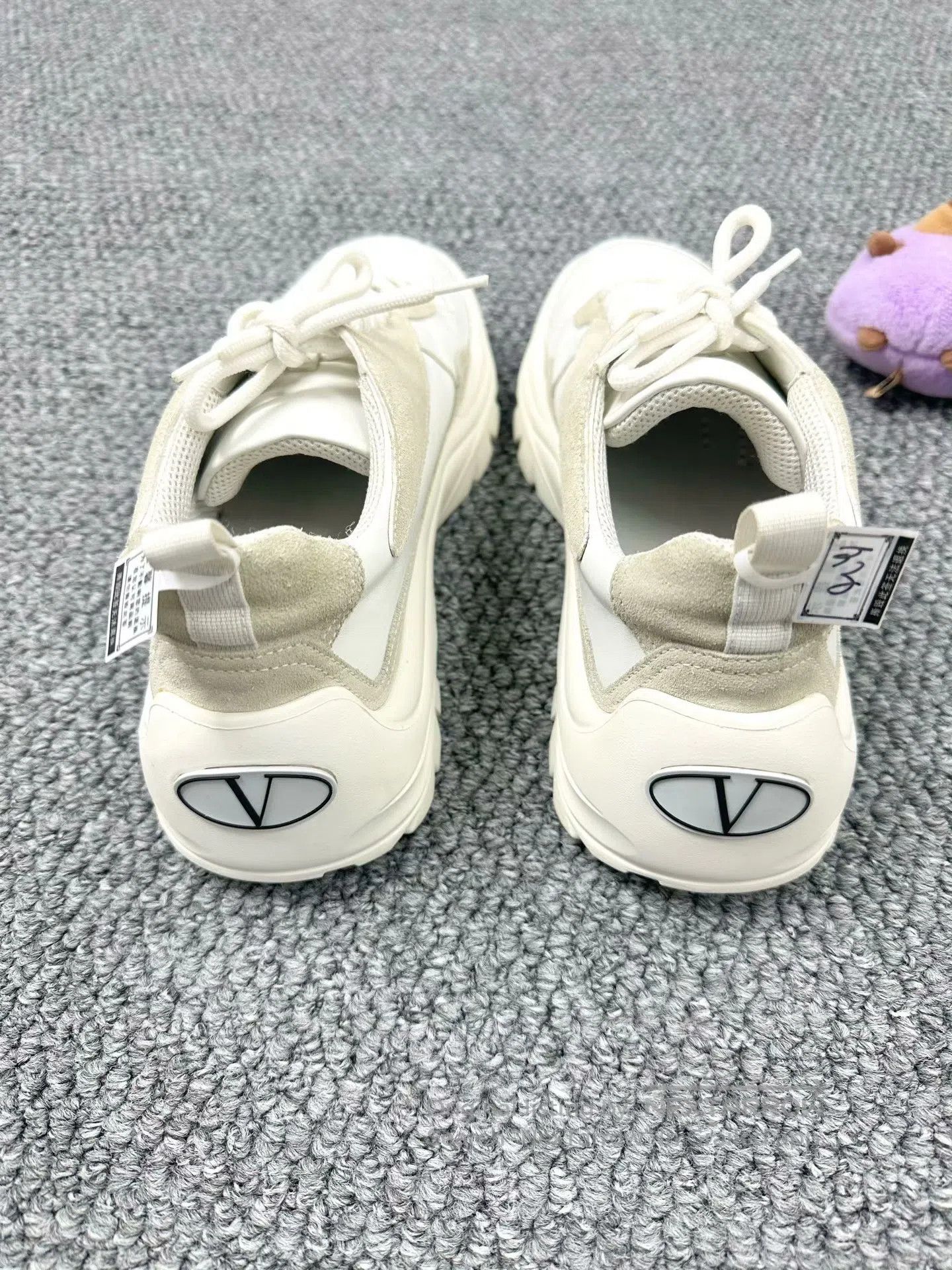 Valentino Valentino White Gray Gumboy Series Sports Casual Shoes| Size US 11.5 / IT 41.5 - 4 Thumbnail