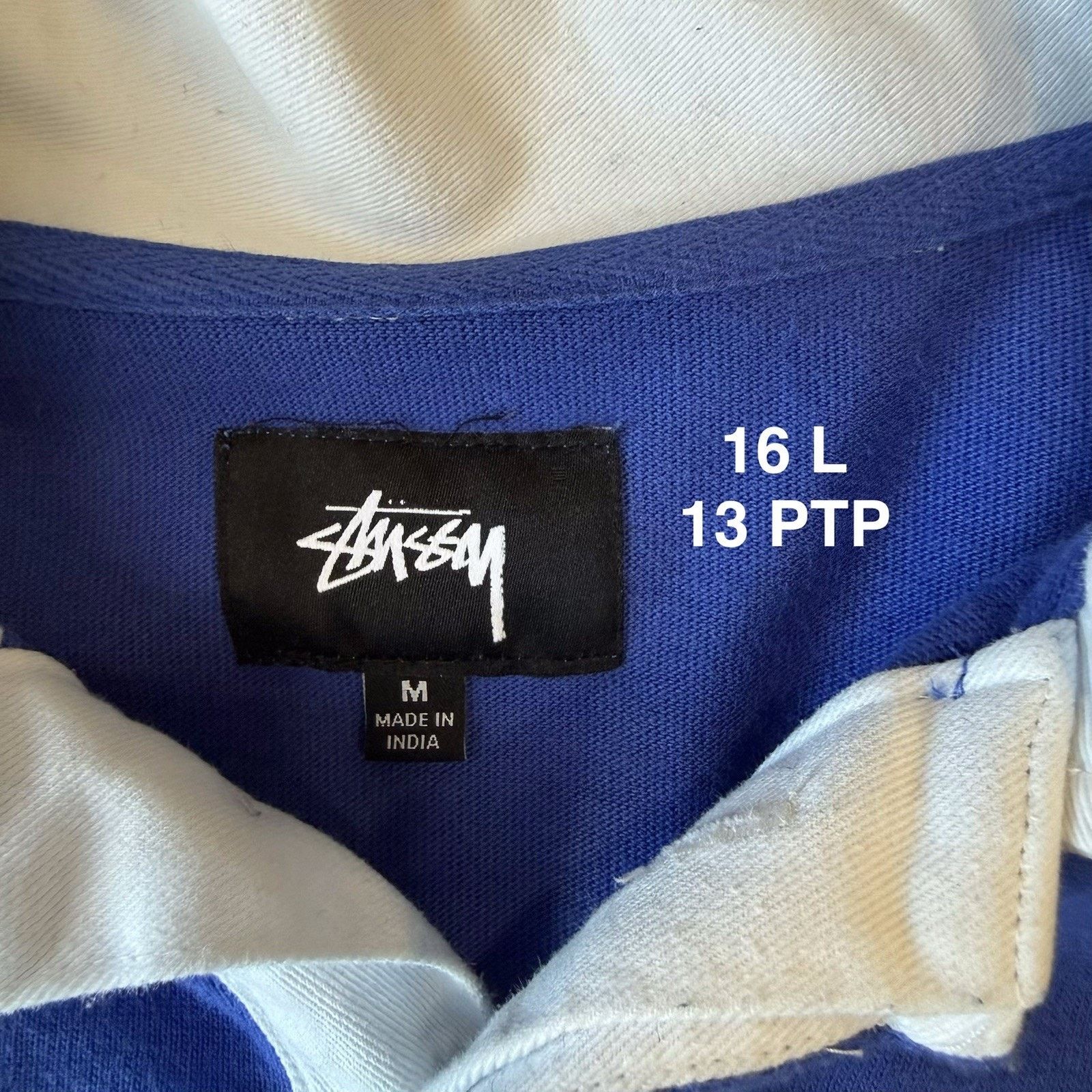 Stussy Stussy Rugby Shirt Women's Medium Blue Orange Cropped Size M / US 6-8 / IT 42-44 - 5 Thumbnail